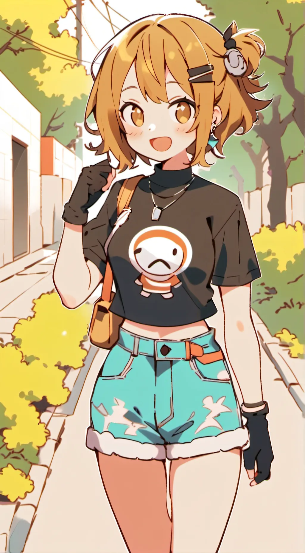 ai character: Pumpkin background