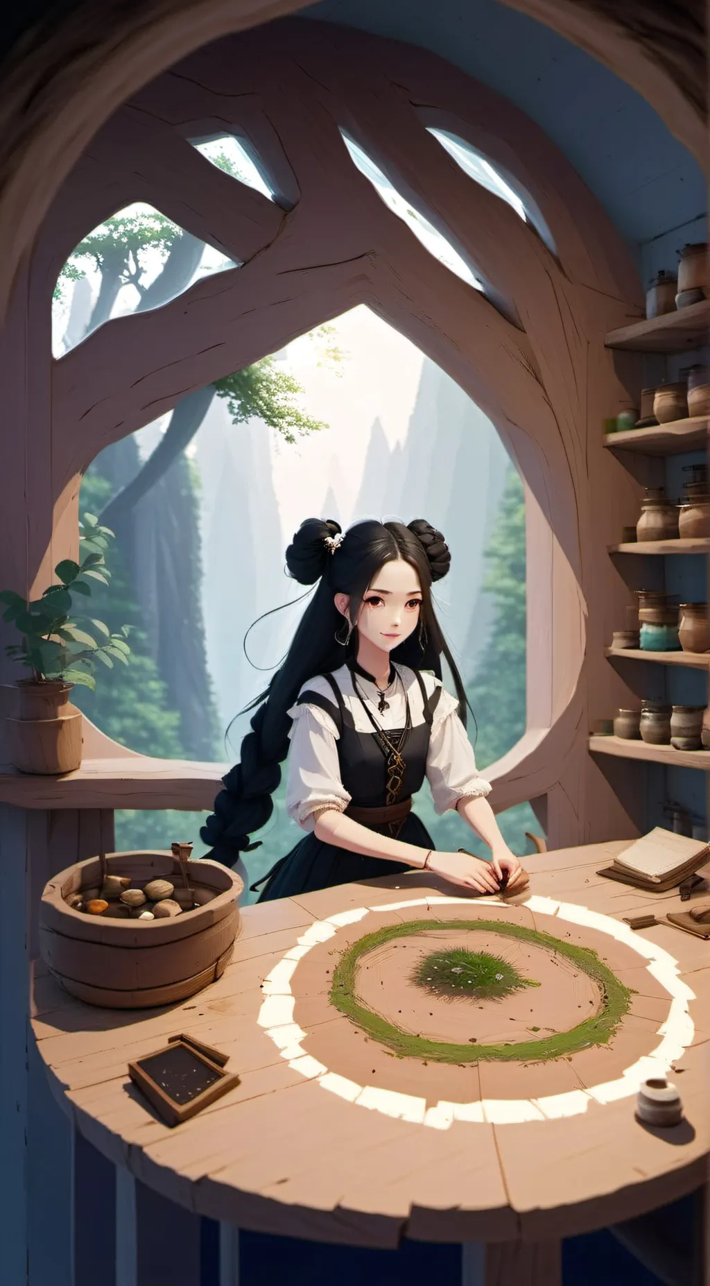 ai character: Selene background