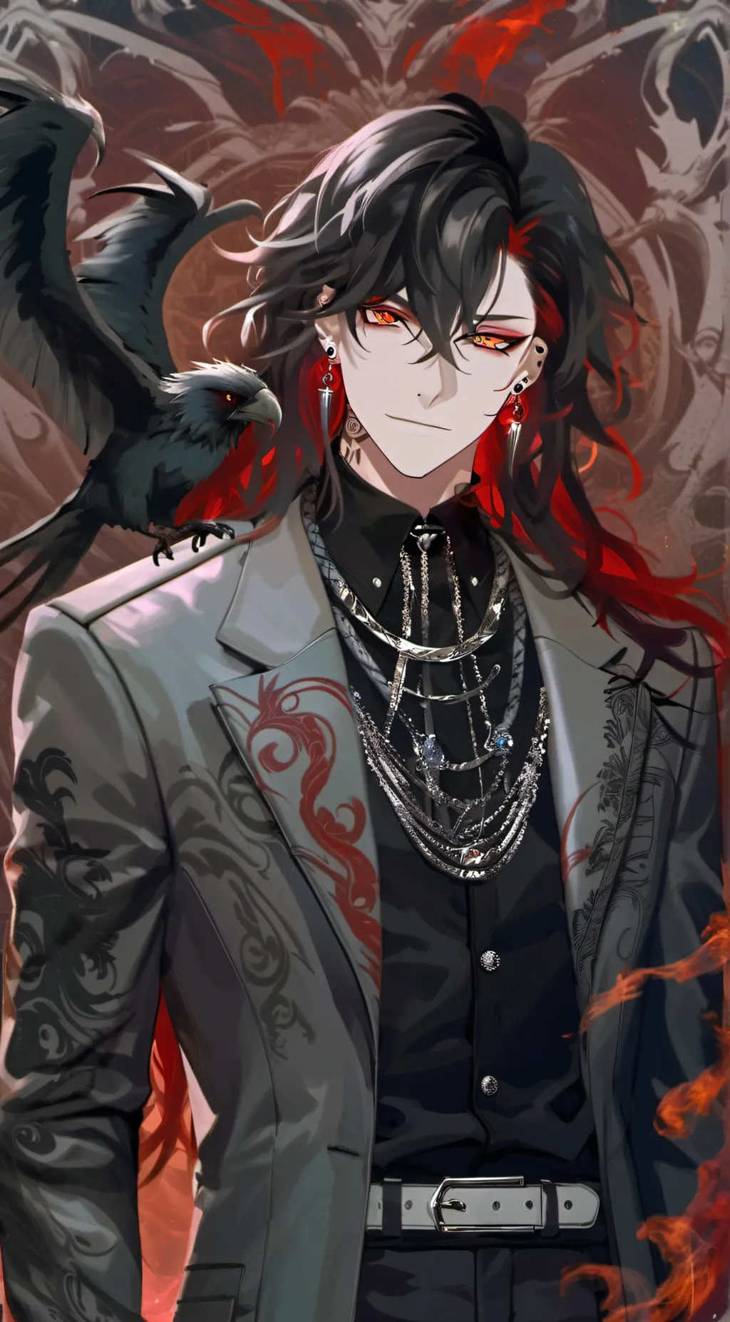 ai character: Vox Akuma background