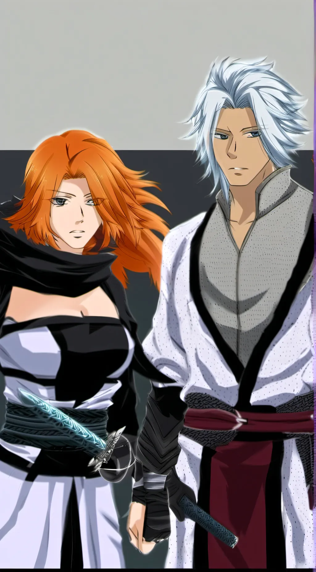 ai character: rangiku × toshiro background