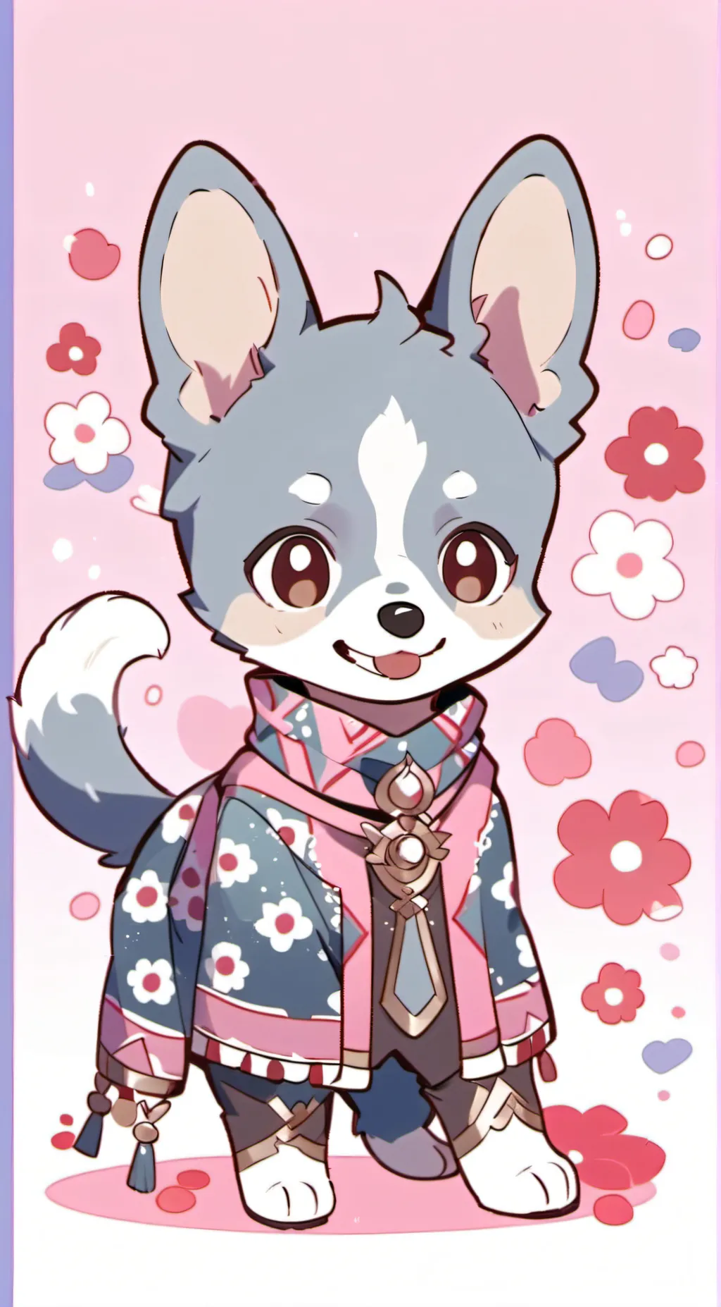 ai character: Bluey heeler background