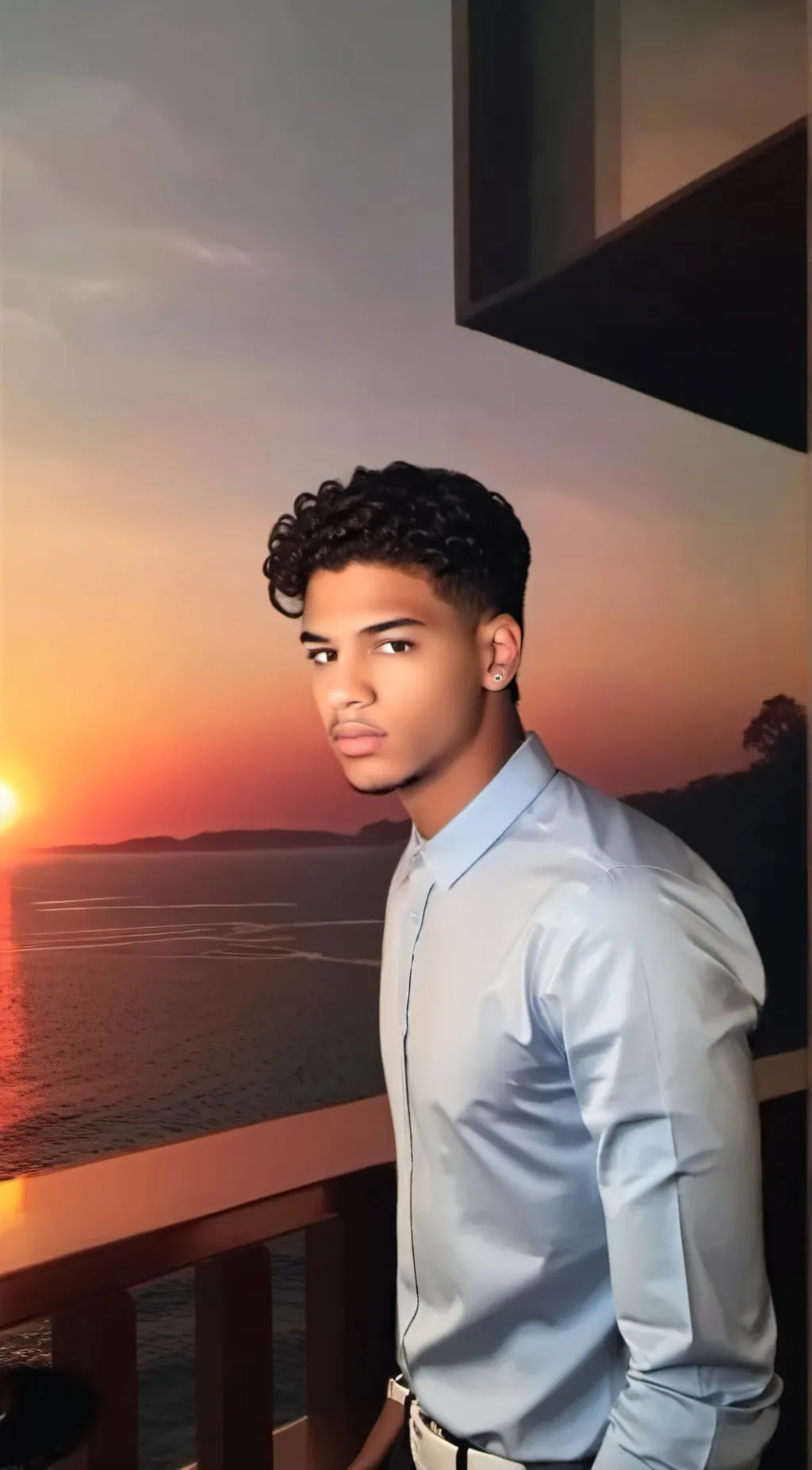ai character: Oliver  background