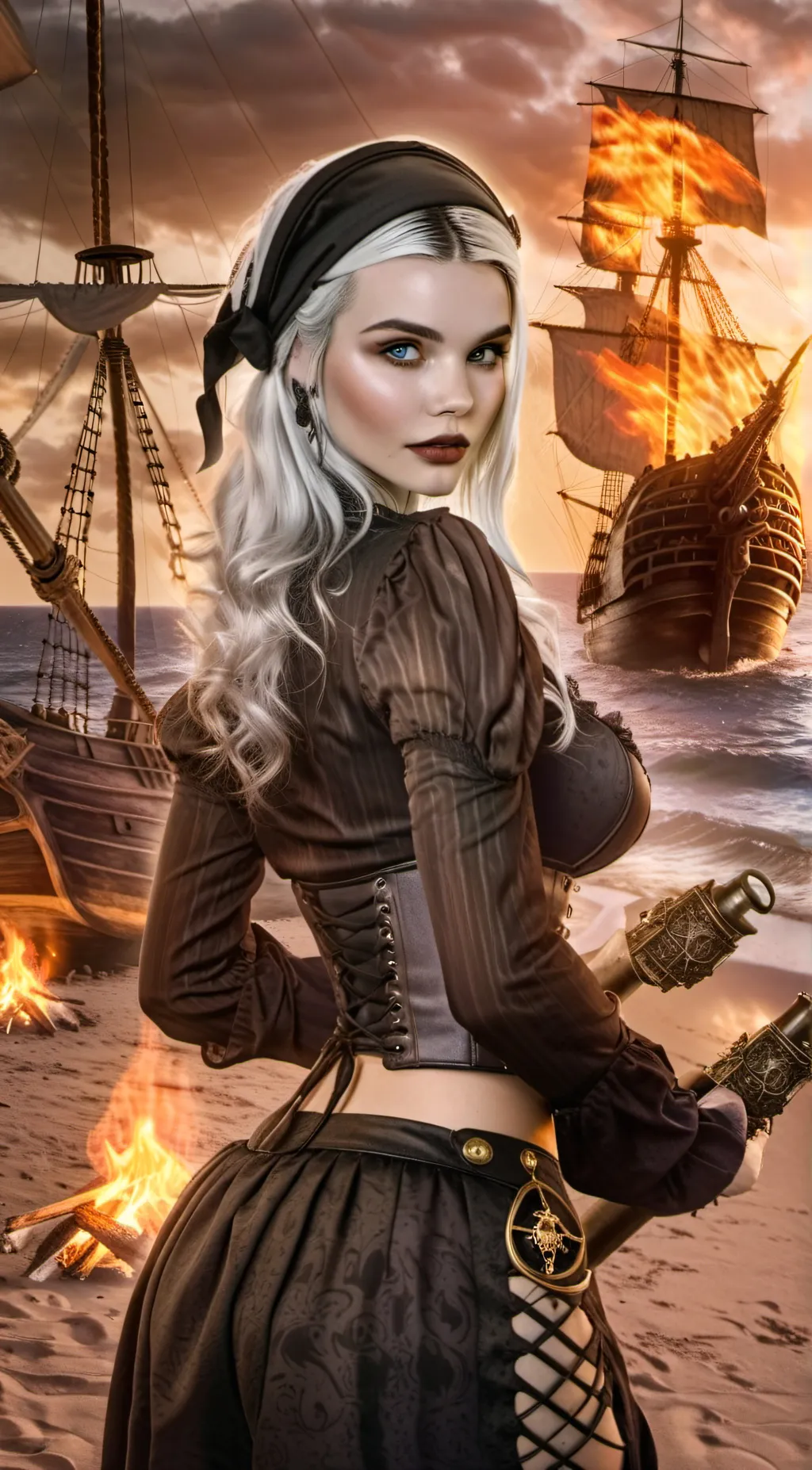 ai character: Lilly Lippmann  background