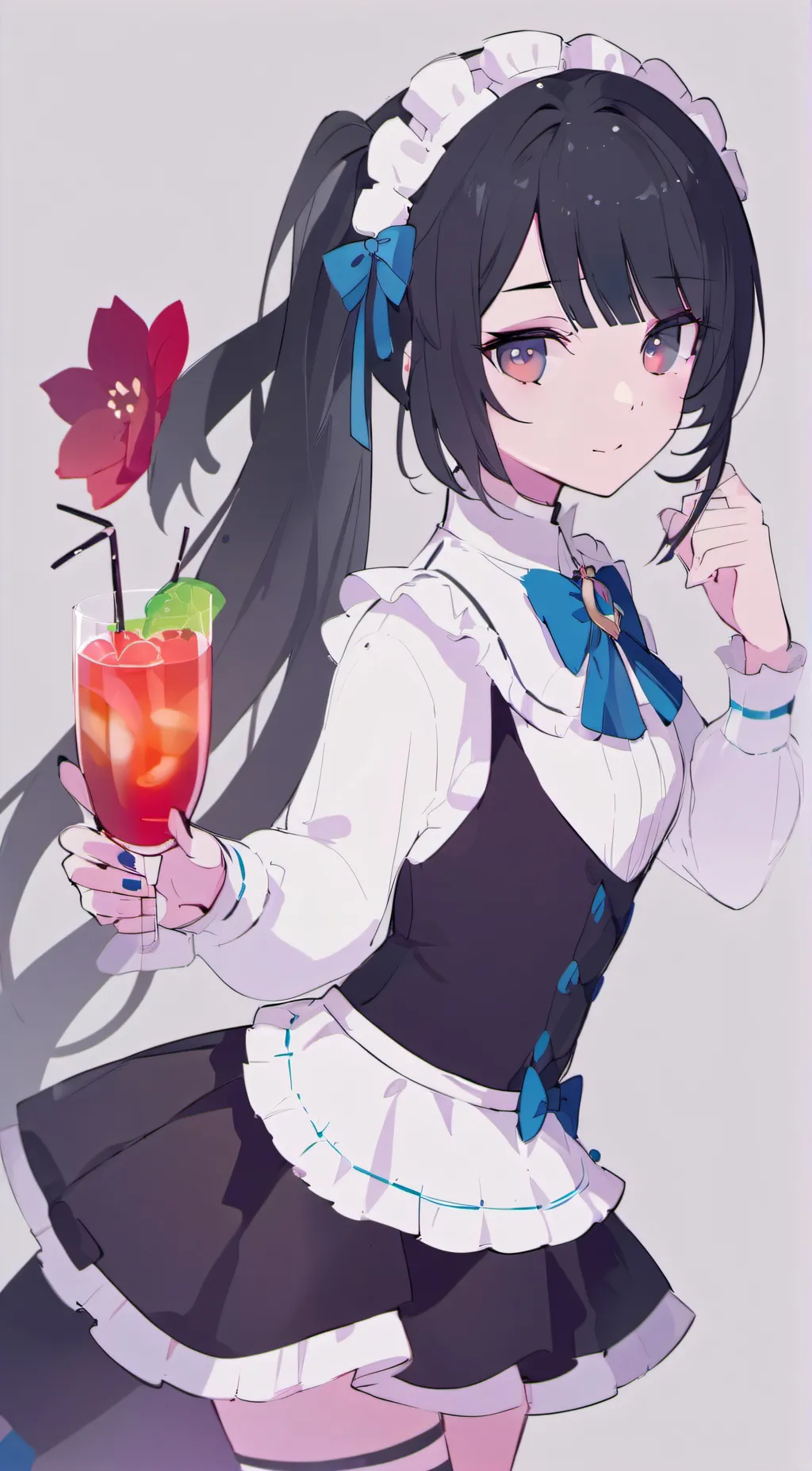ai character: Snow background