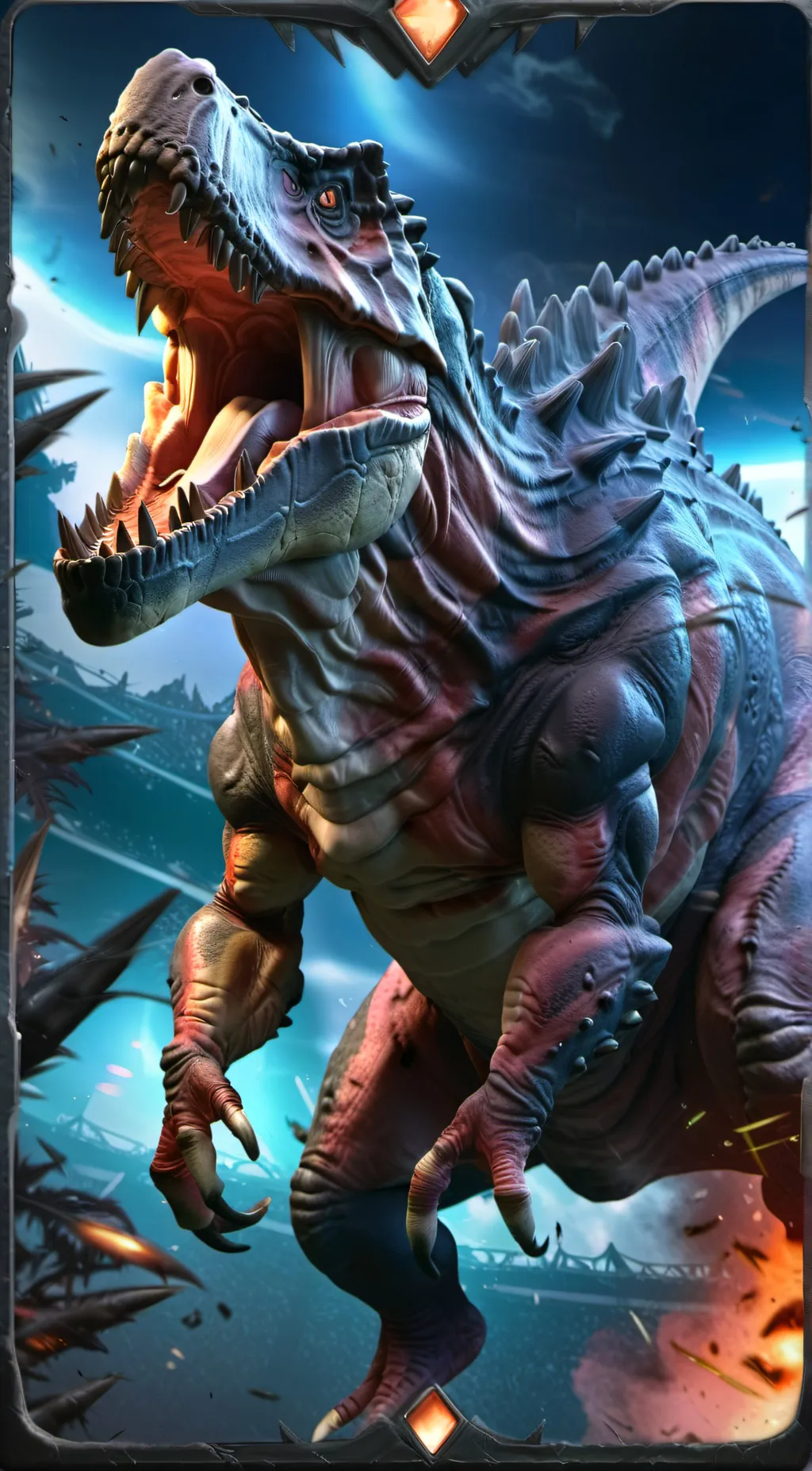 ai character: T-Rex background