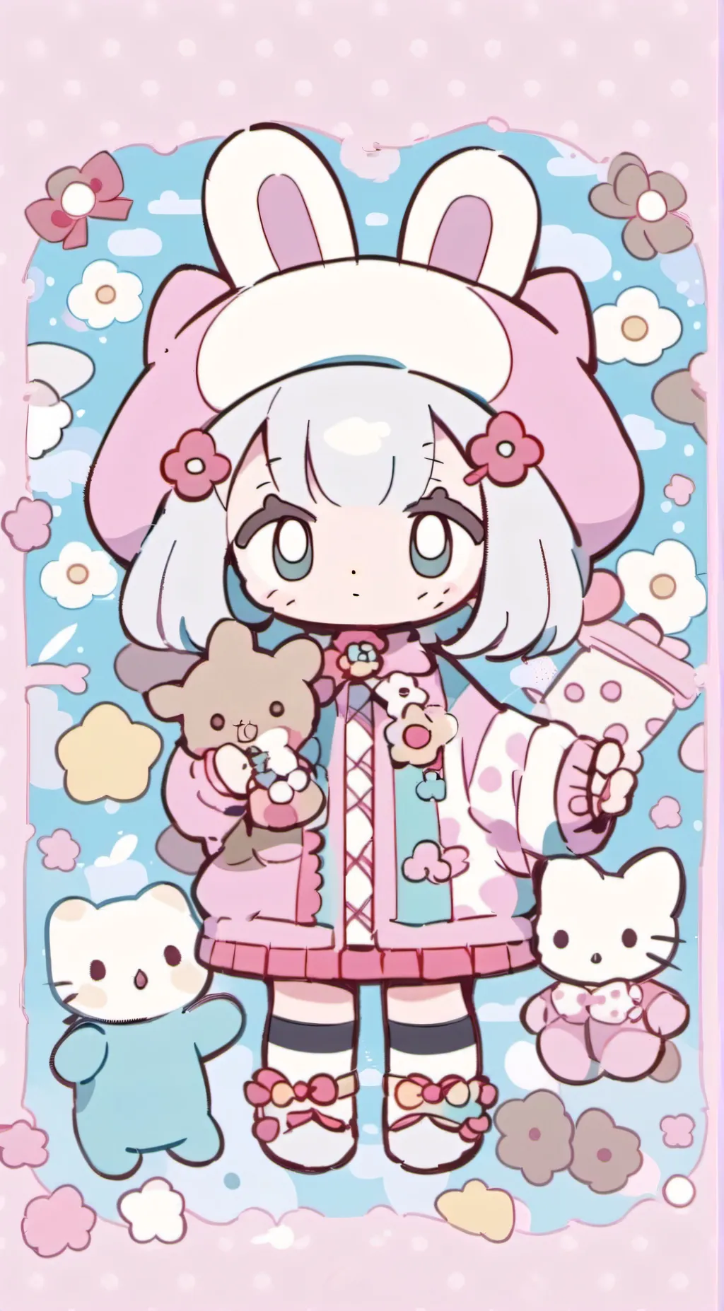 ai character: Hellokittyfreinds background