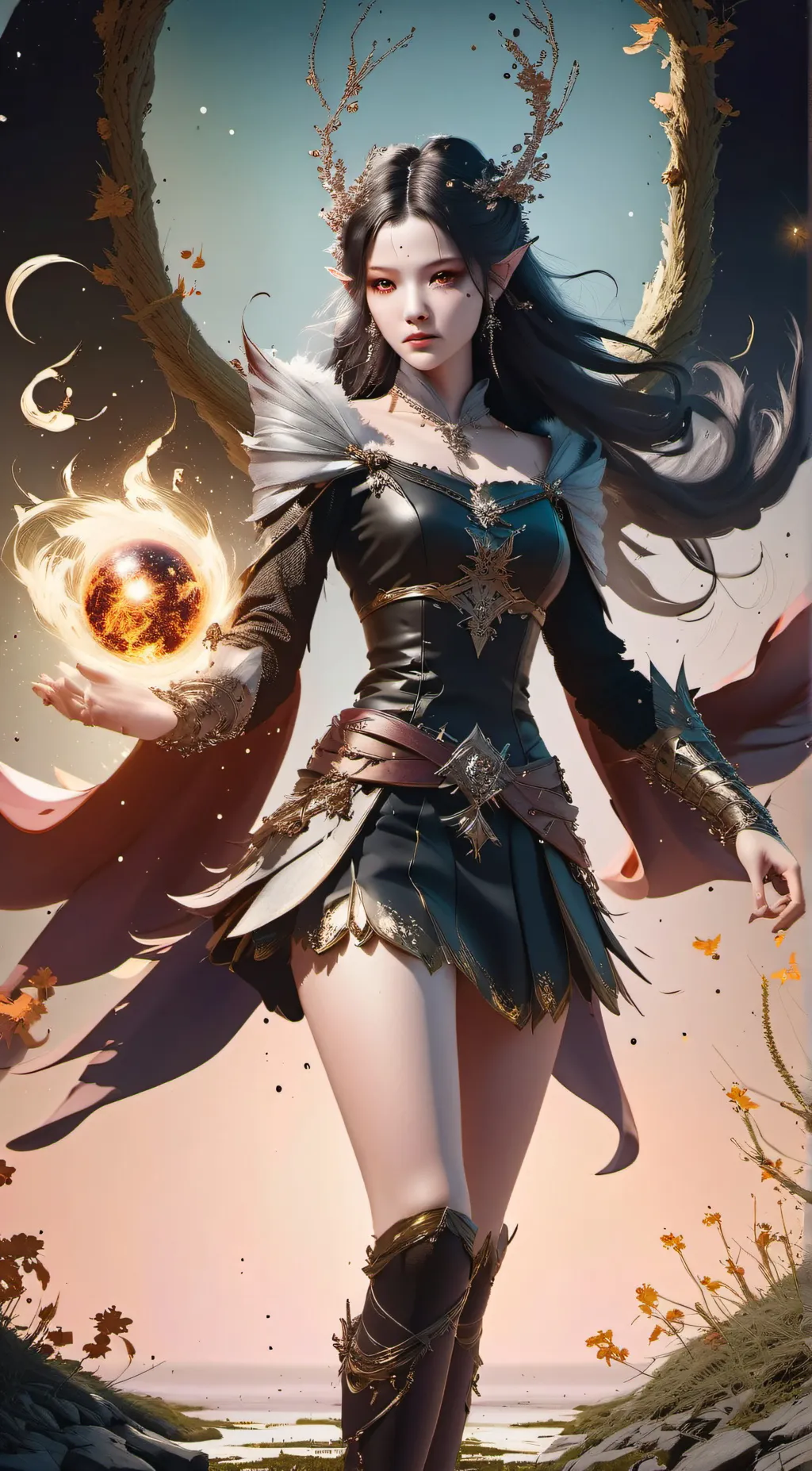 ai character: Aria background
