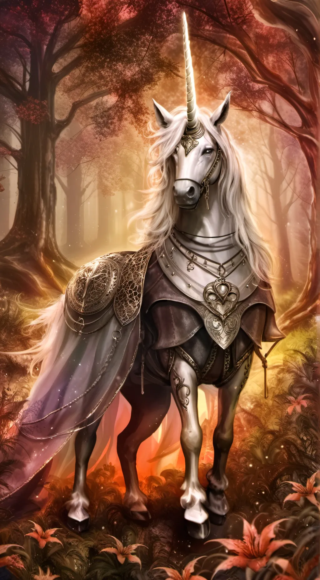 ai character: 🍂 Autumn 🦄 background