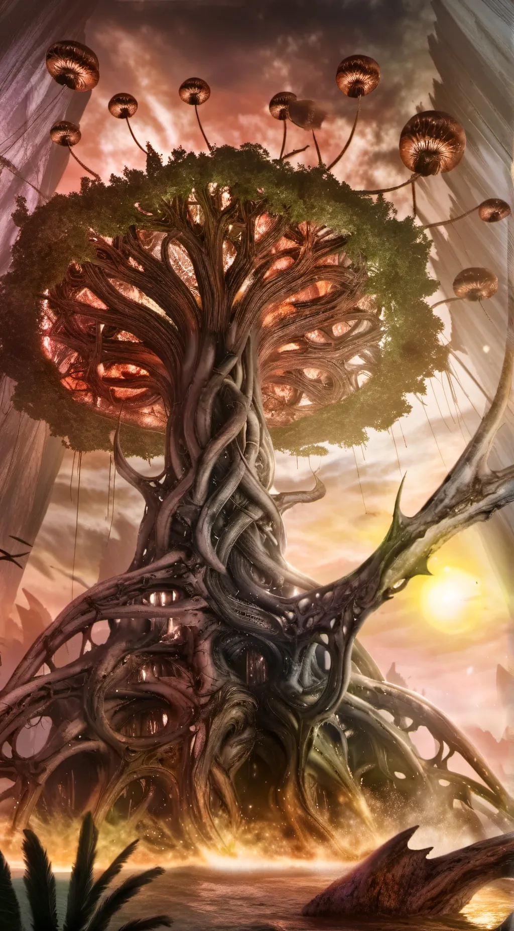ai character: Unworldly Island background