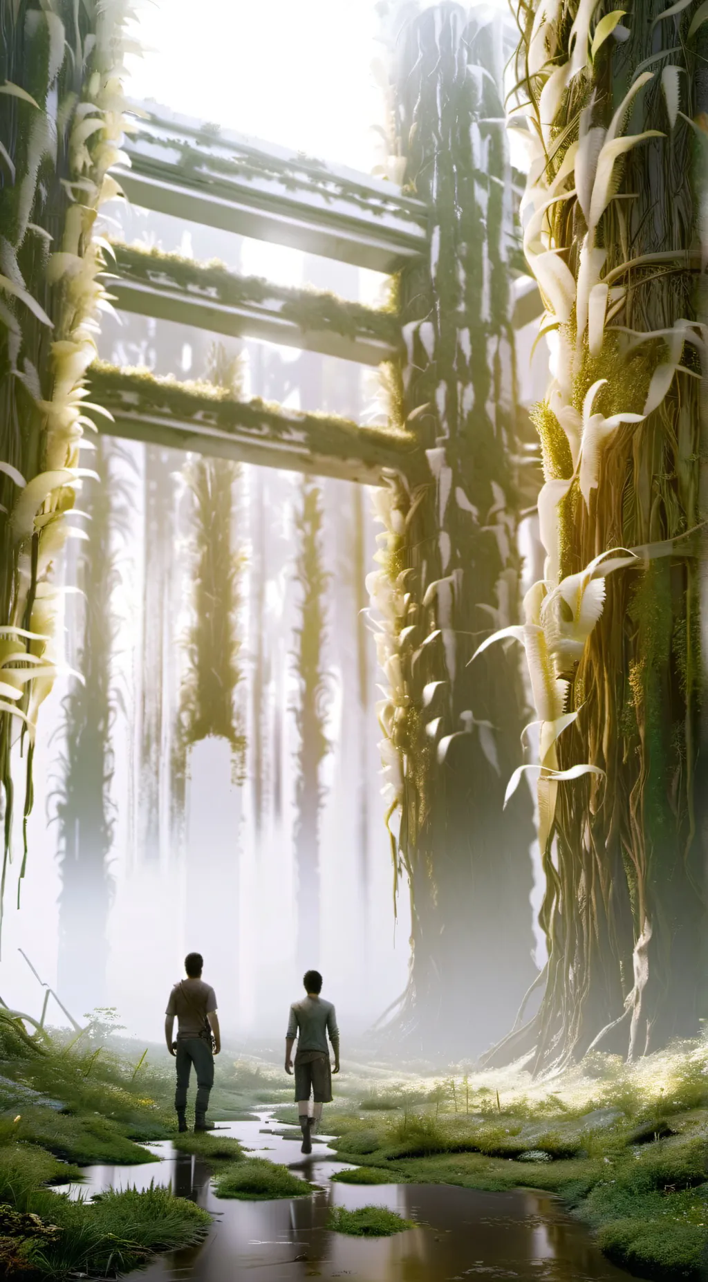 ai character: maze runner x mcu background