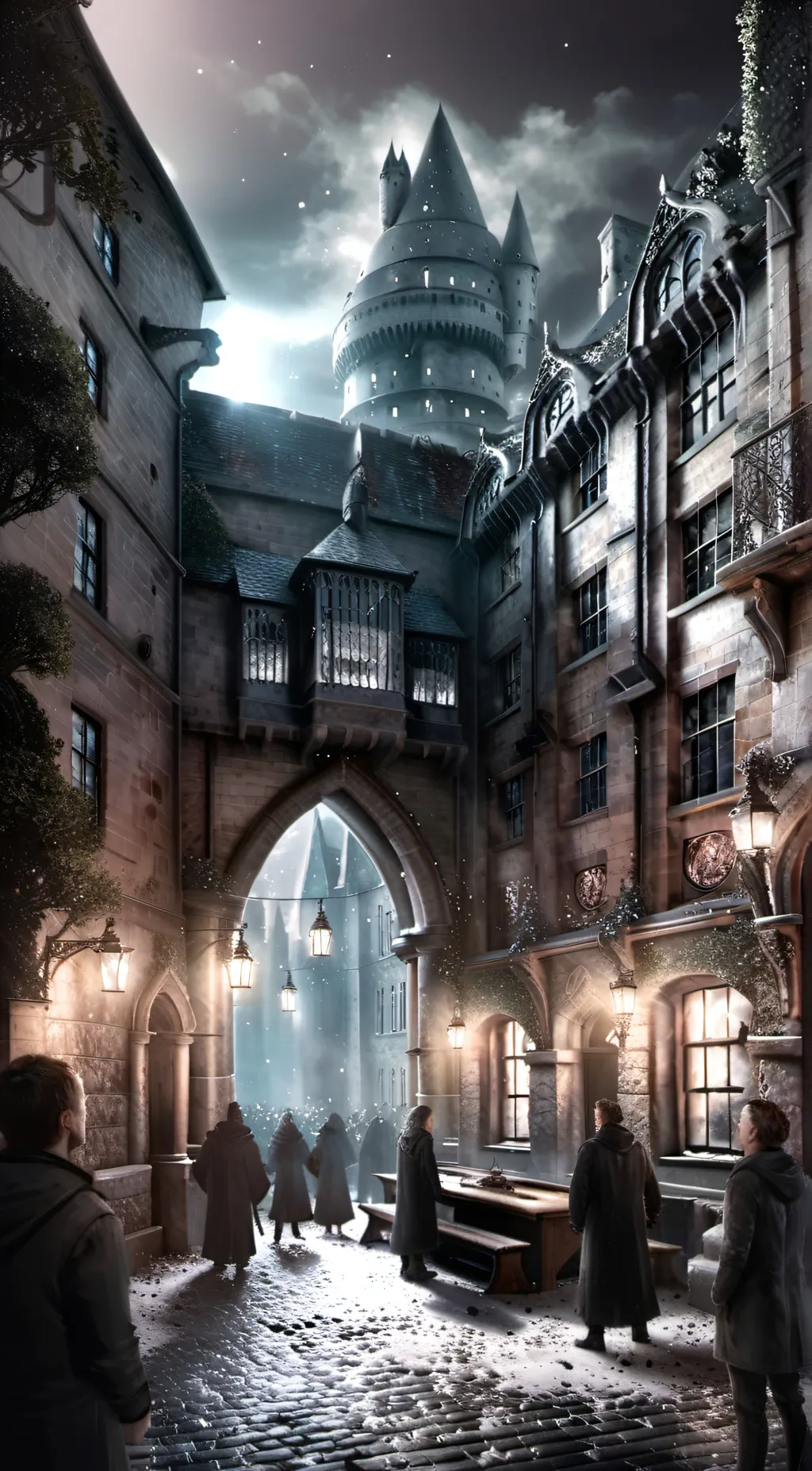 ai character: Hogwarts background