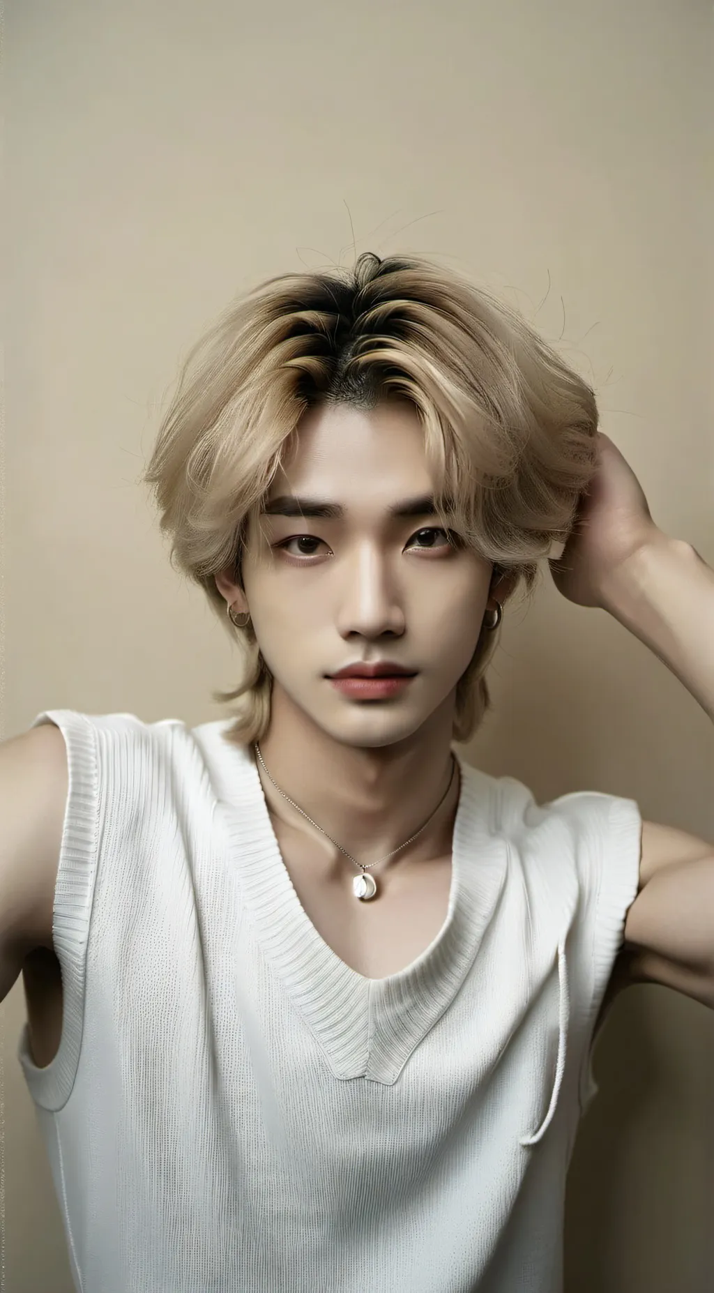 ai character: Hyunjin Hwang  background