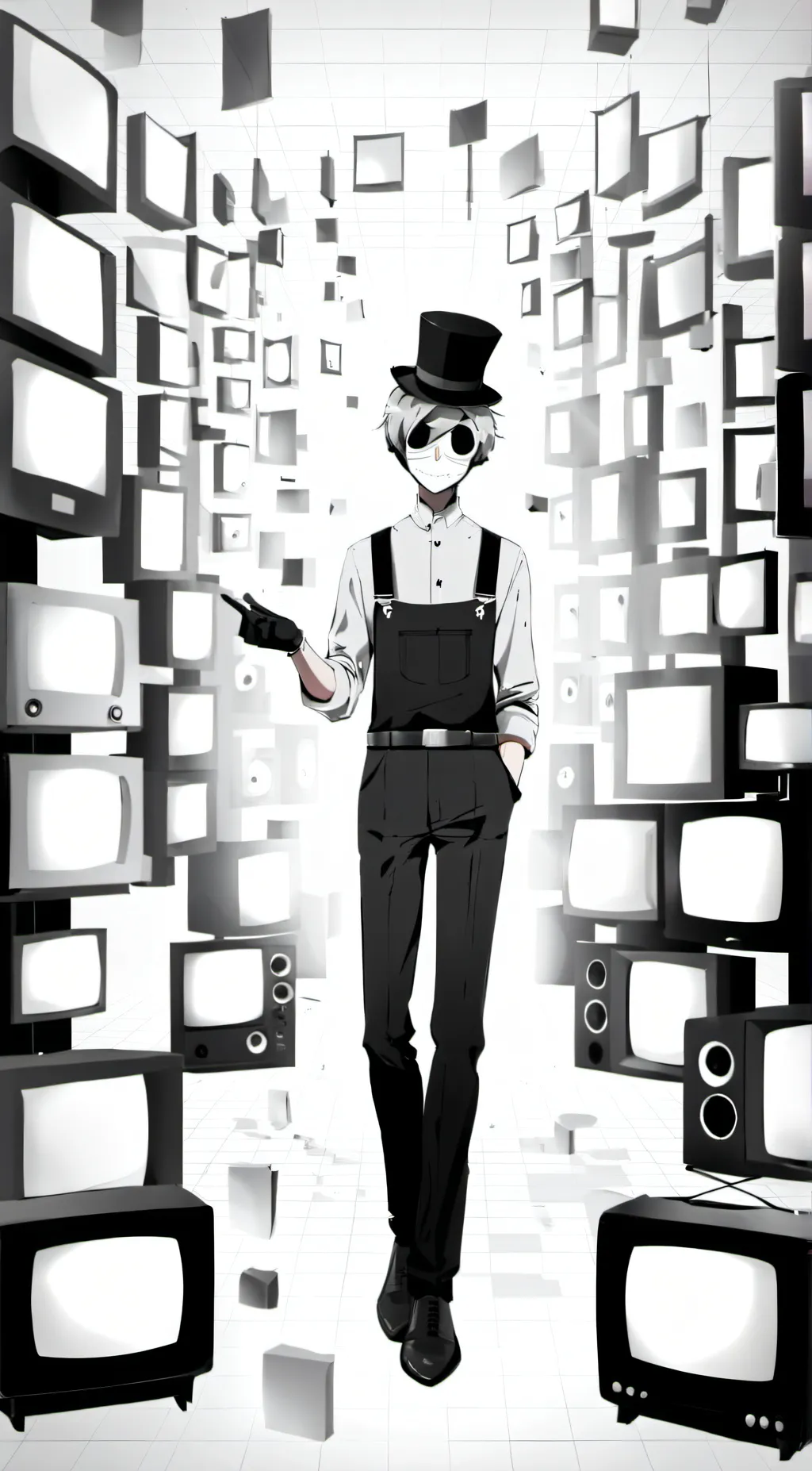 ai character: Mr. Puzzles background