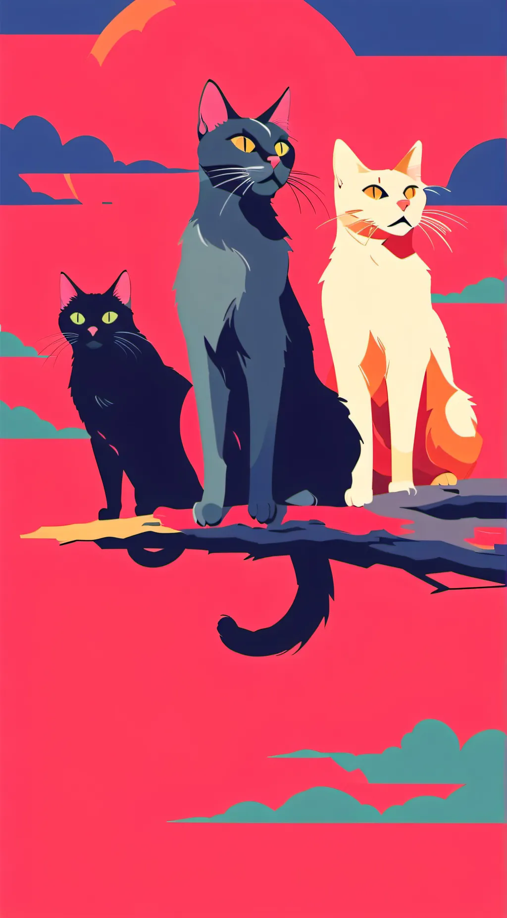 ai character: Cats background