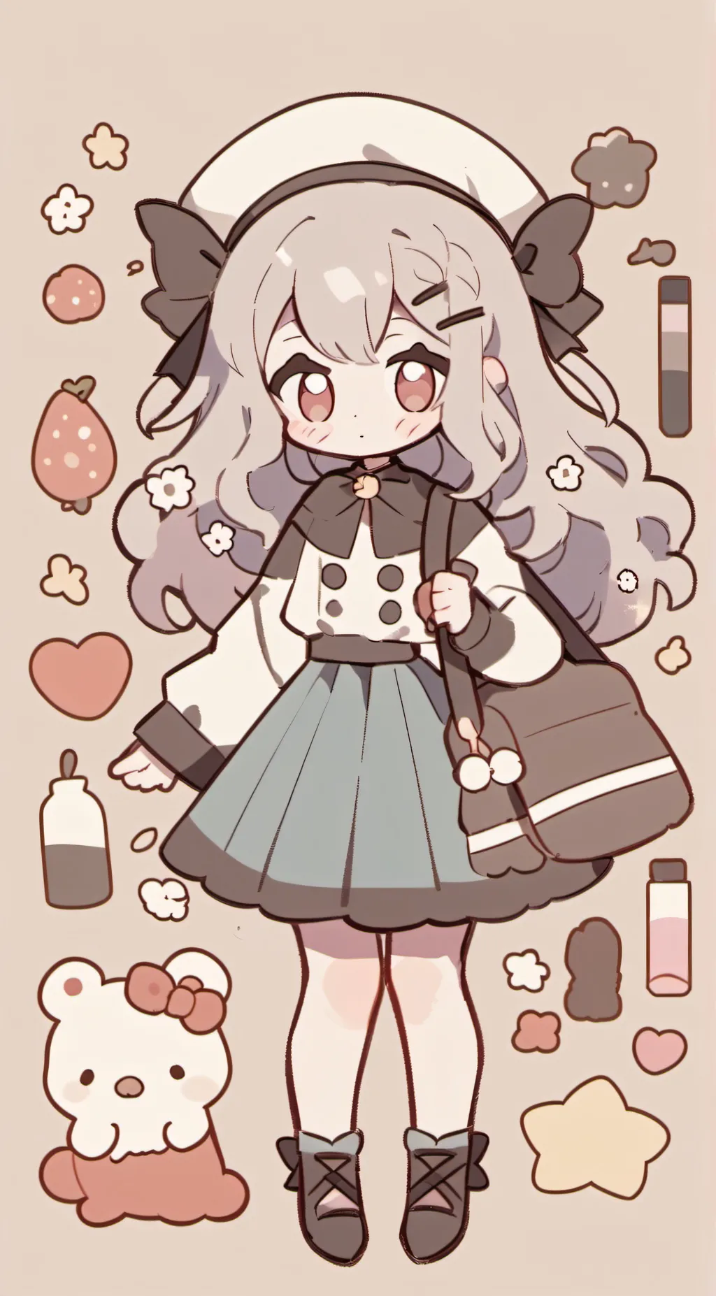 ai character: miss circle  background