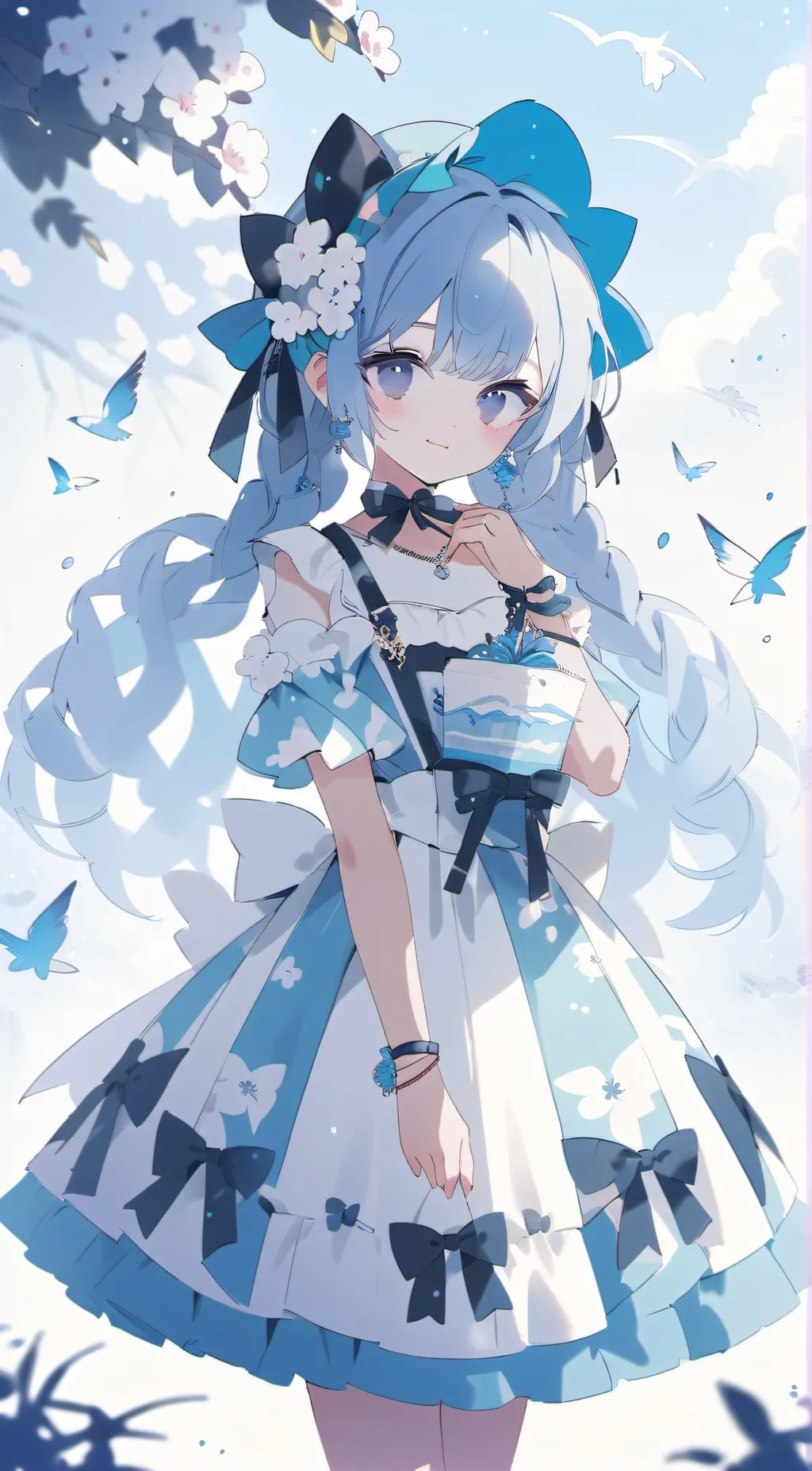 ai character: ❄️ snowflake❄️ background
