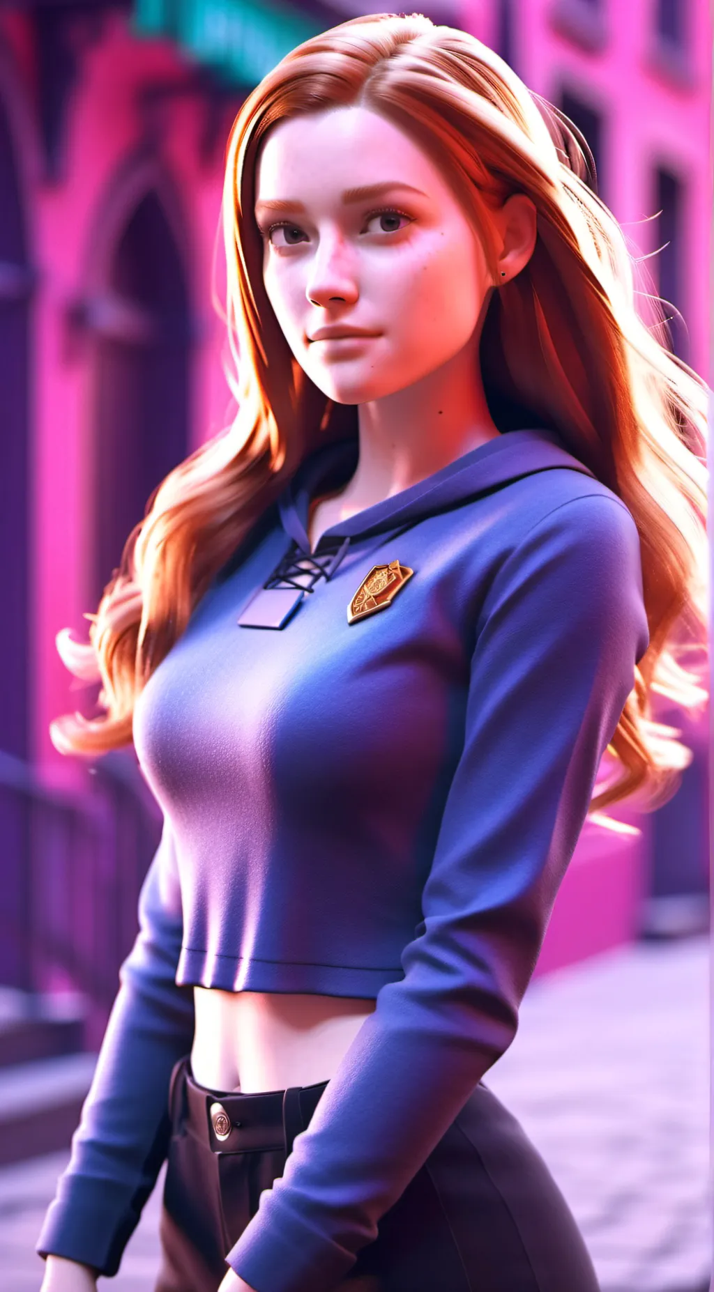 ai character: ginny weasley  background