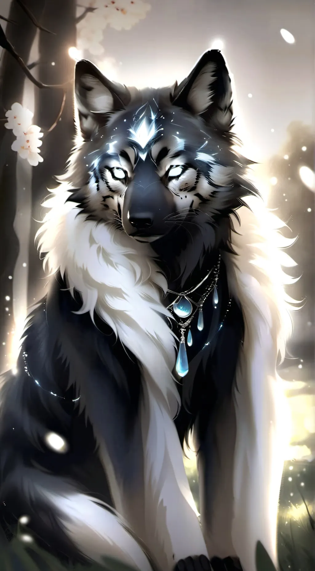ai character: Izzy wolf  background
