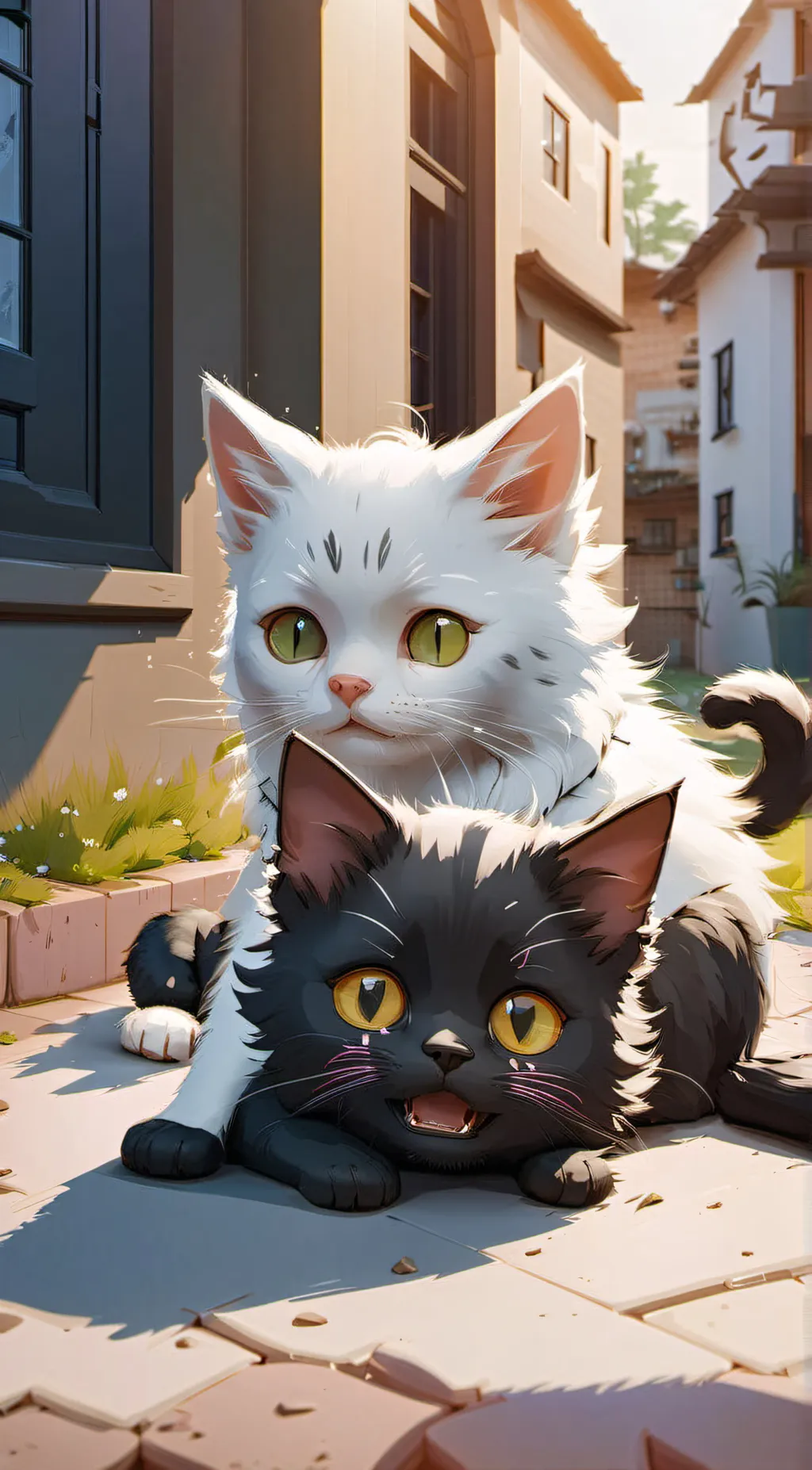 ai character: Mimi and Kiki  background