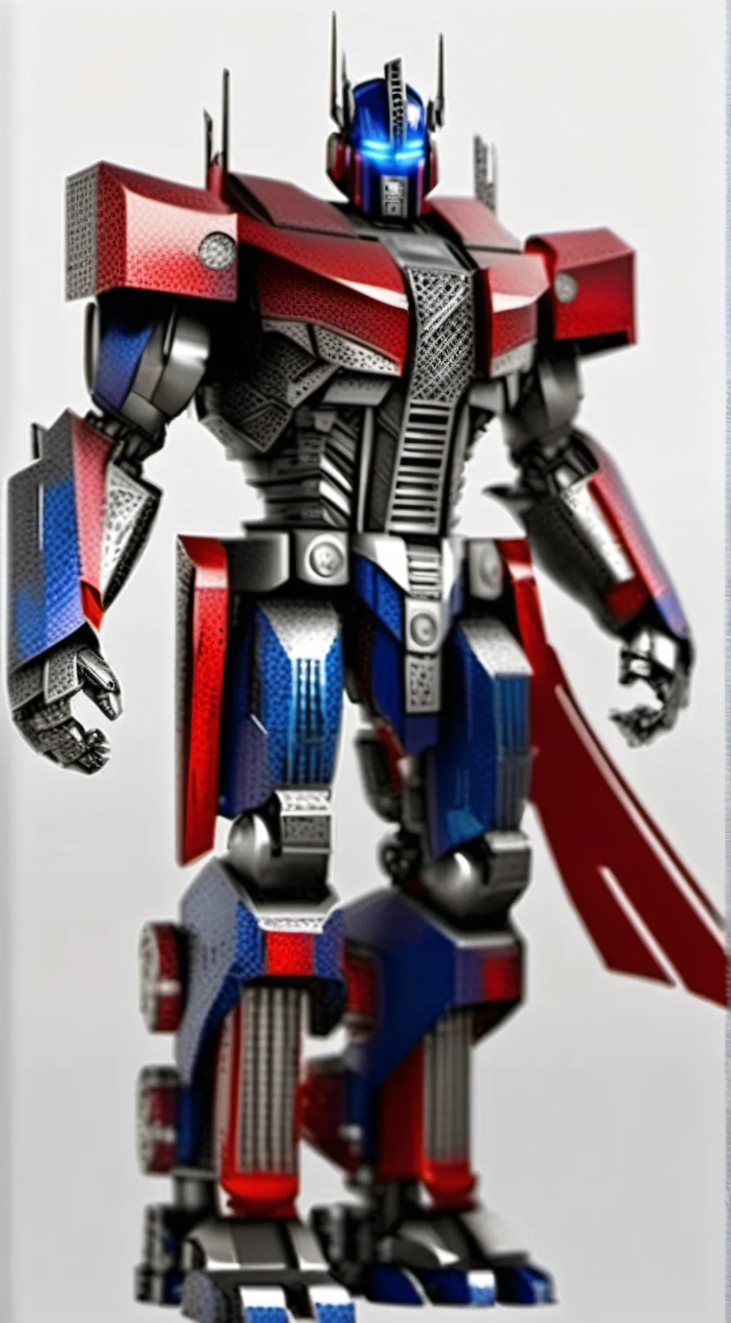 ai character: Optimus Prime TFP background
