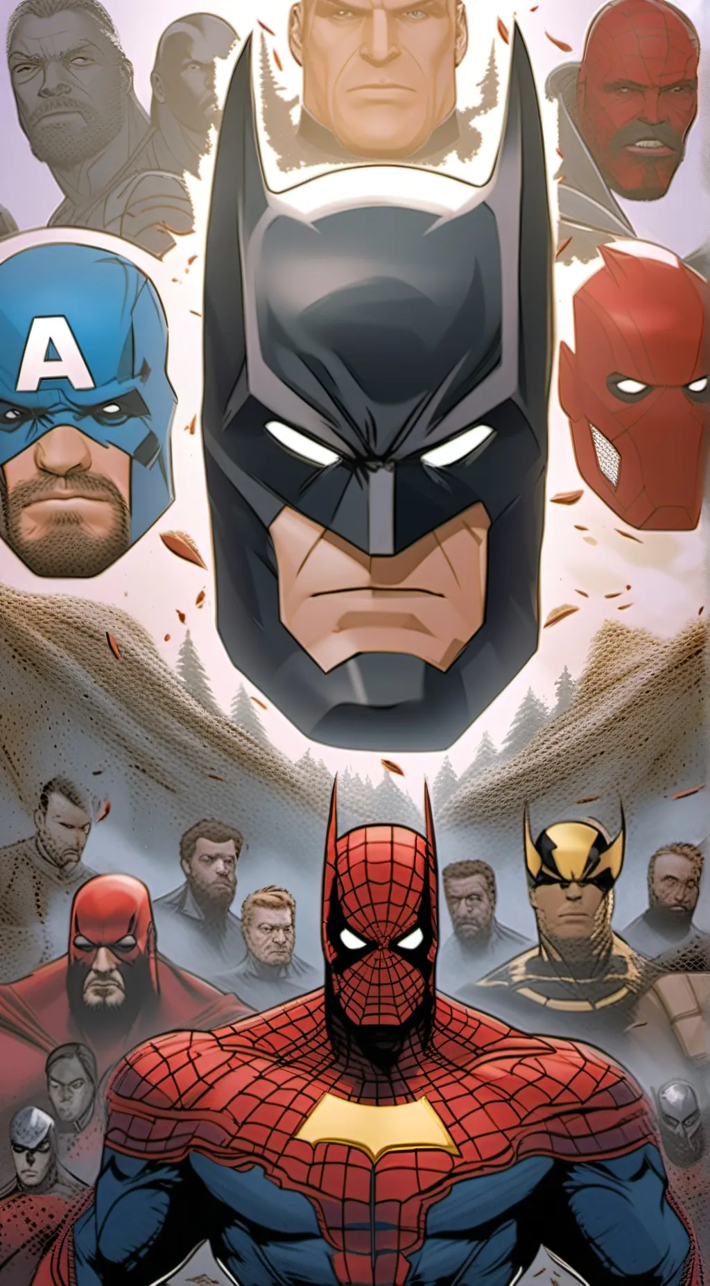 ai character: Marvel background