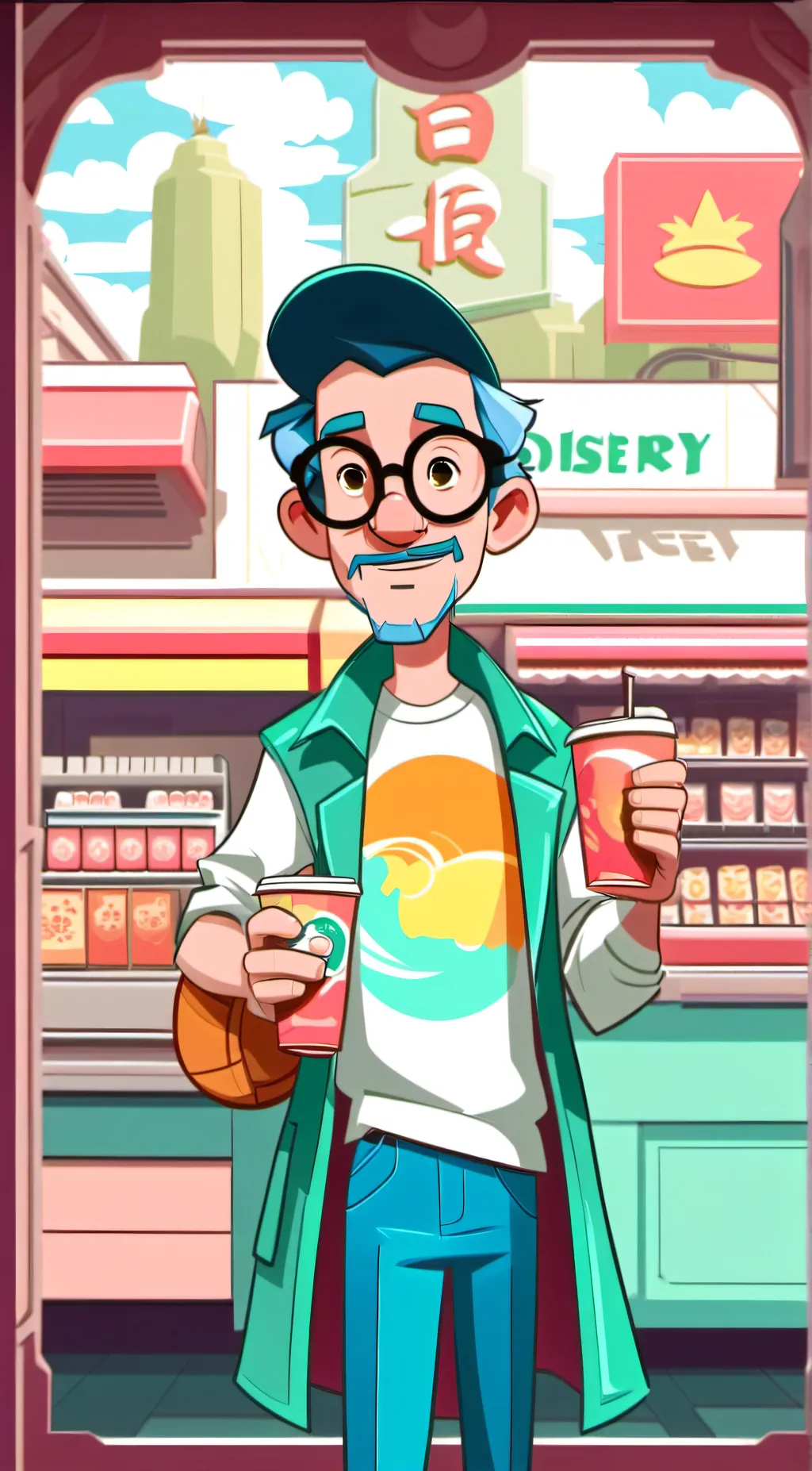 ai character: ClickOnThisPlease background