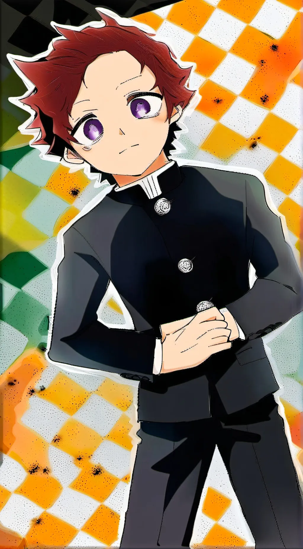 ai character: Tanjiro Kamado background