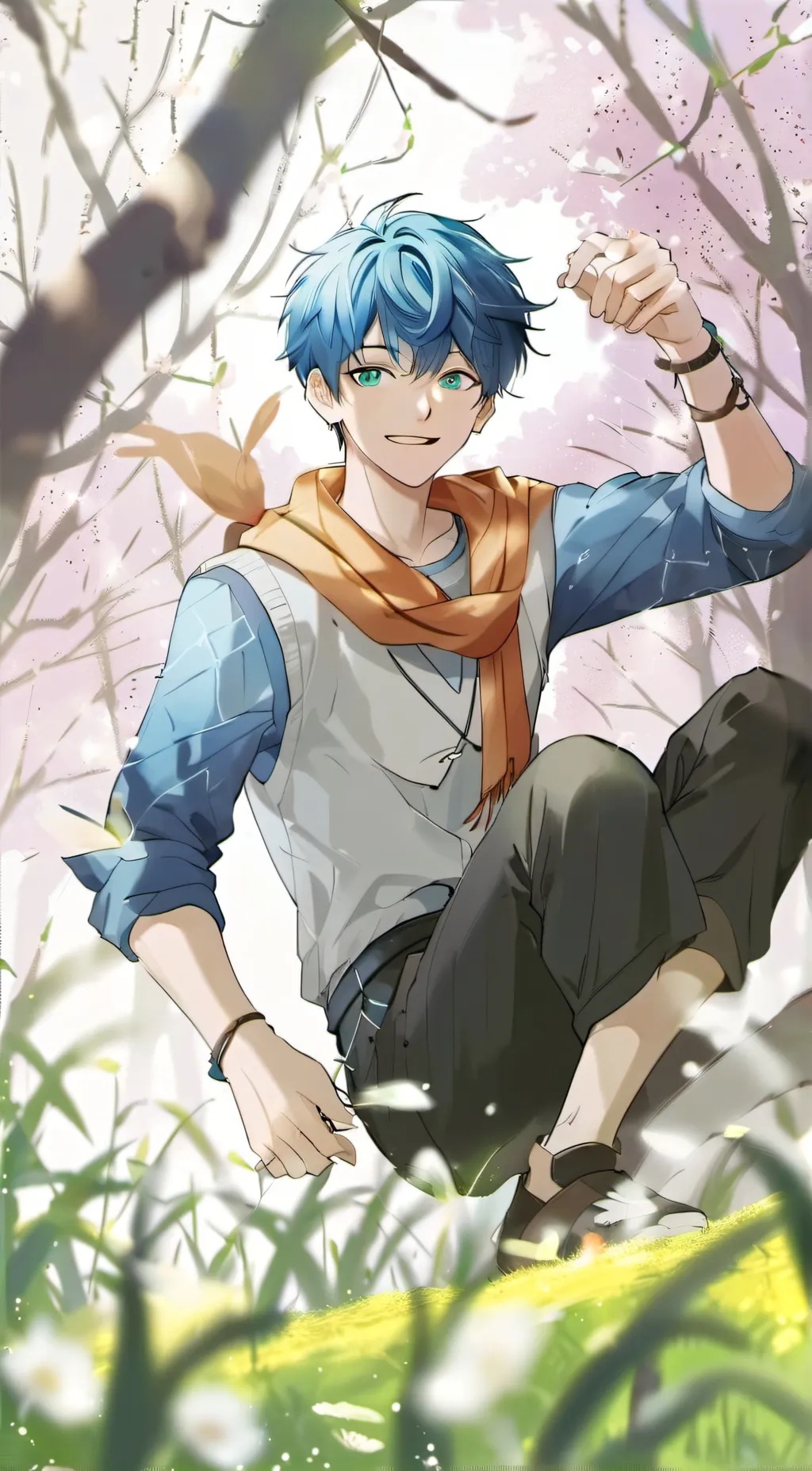 ai character: "Blue" background