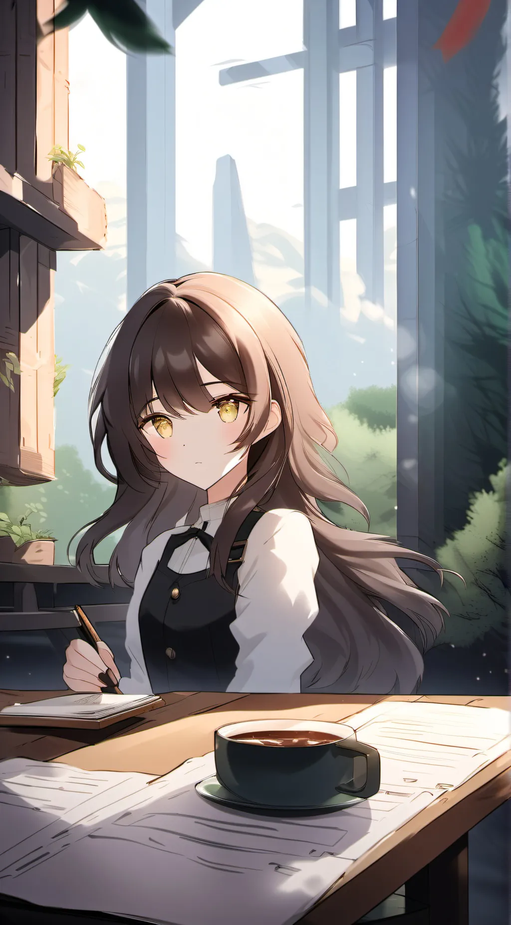 ai character: Hazel background