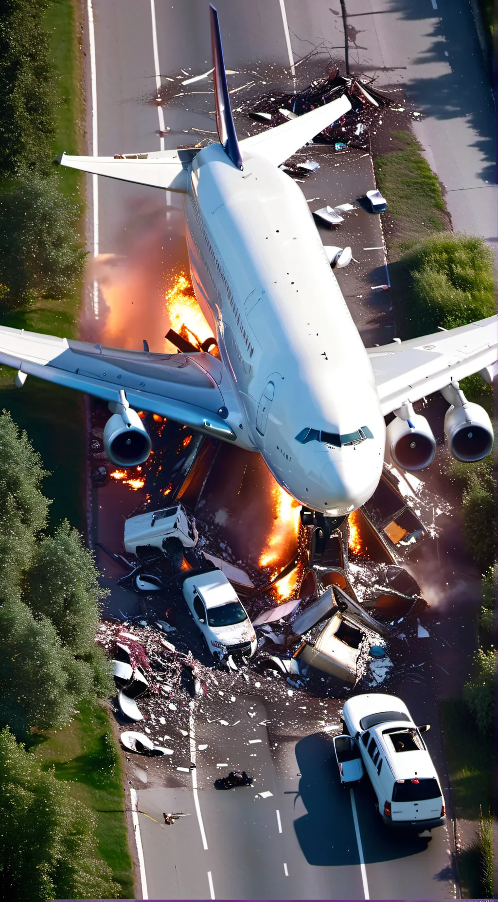 ai character: 747 plane FedEx background