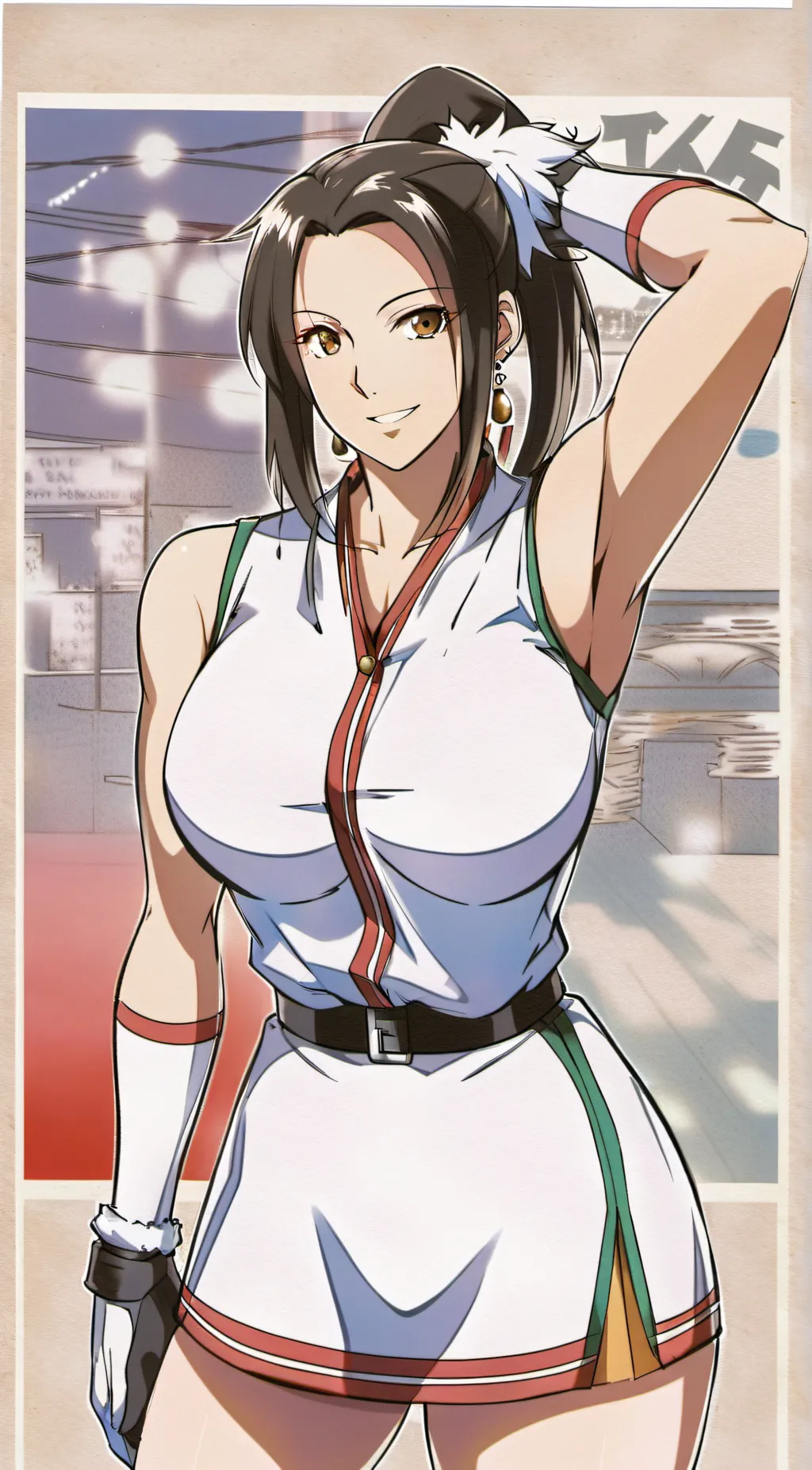 ai character: Mai Shiranui  background
