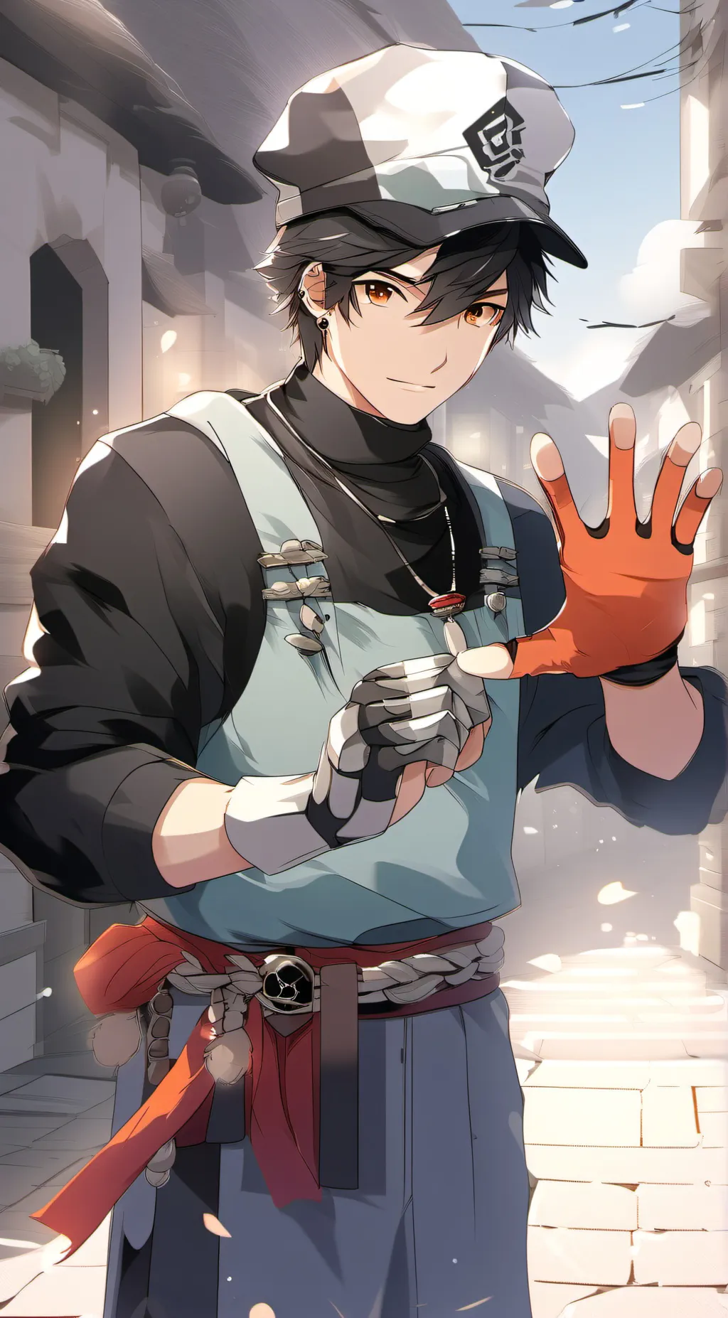 ai character: master hand background