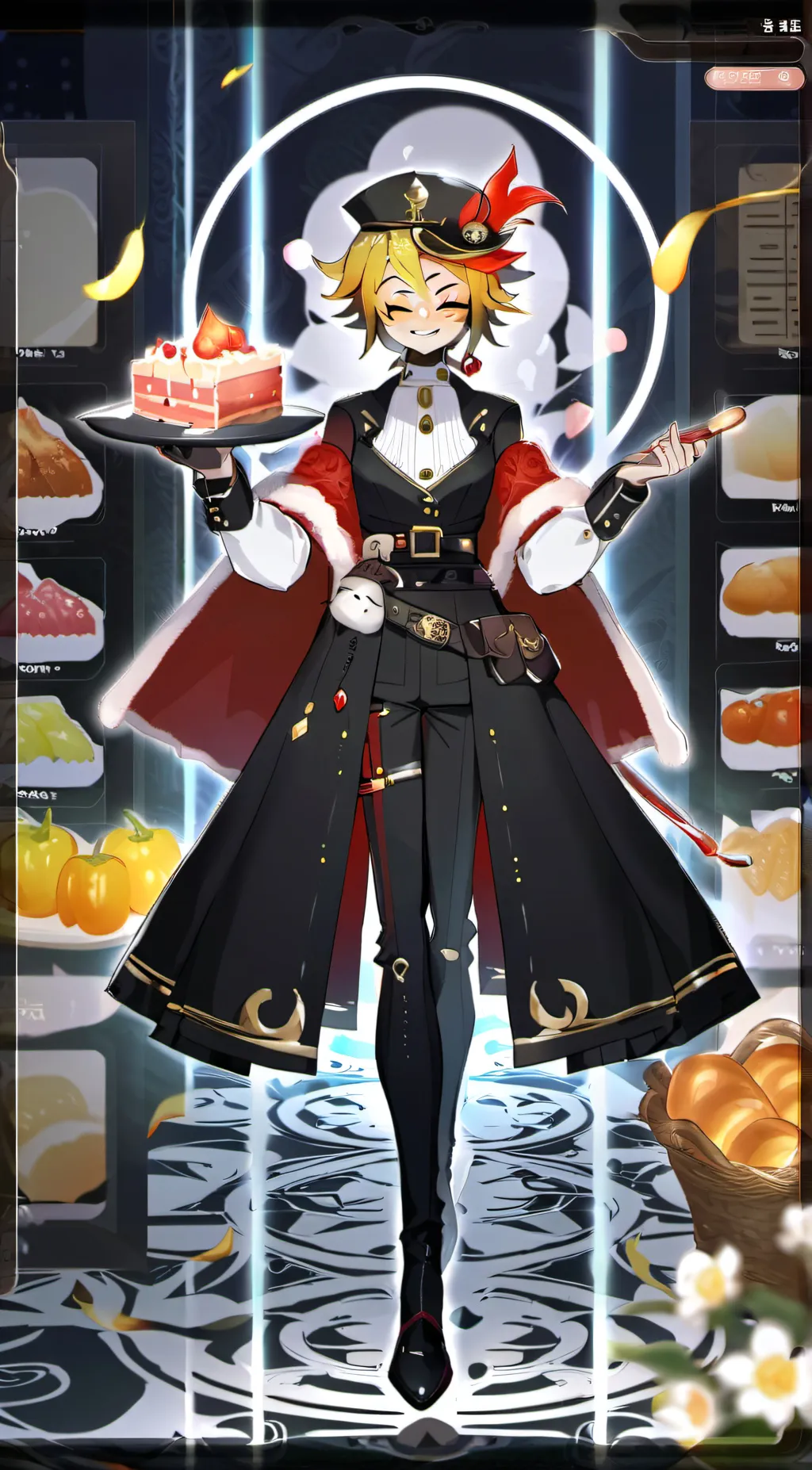 ai character: Bloodmoon  background