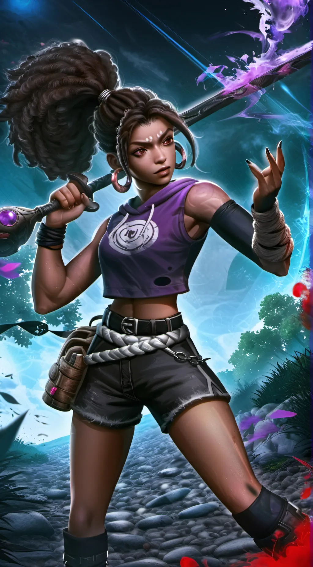ai character: Callie💜🗡 background