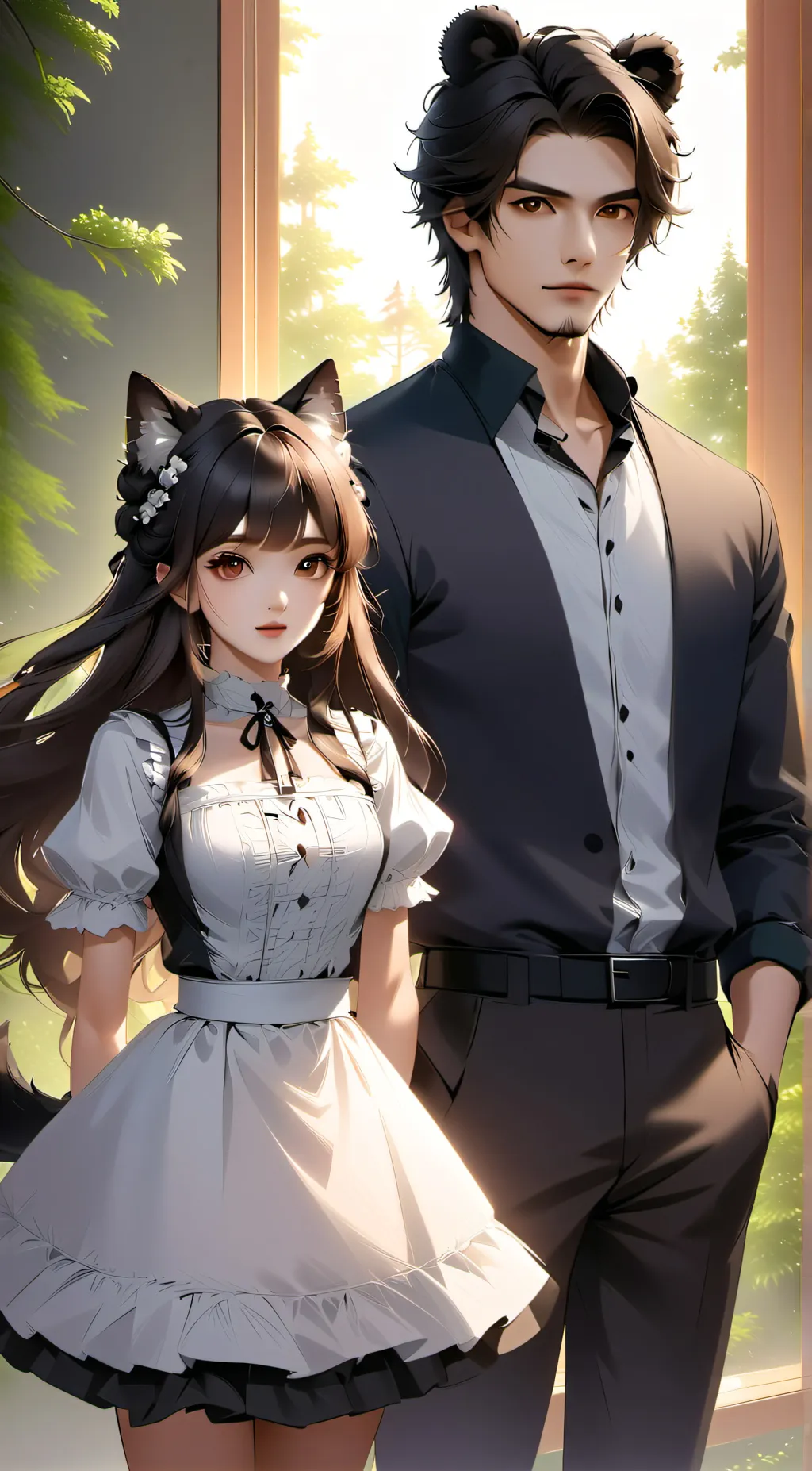 ai character: Zizi and Zojo background