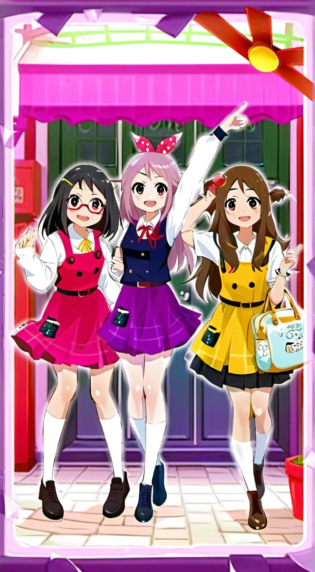 ai character: Caramelldansen background