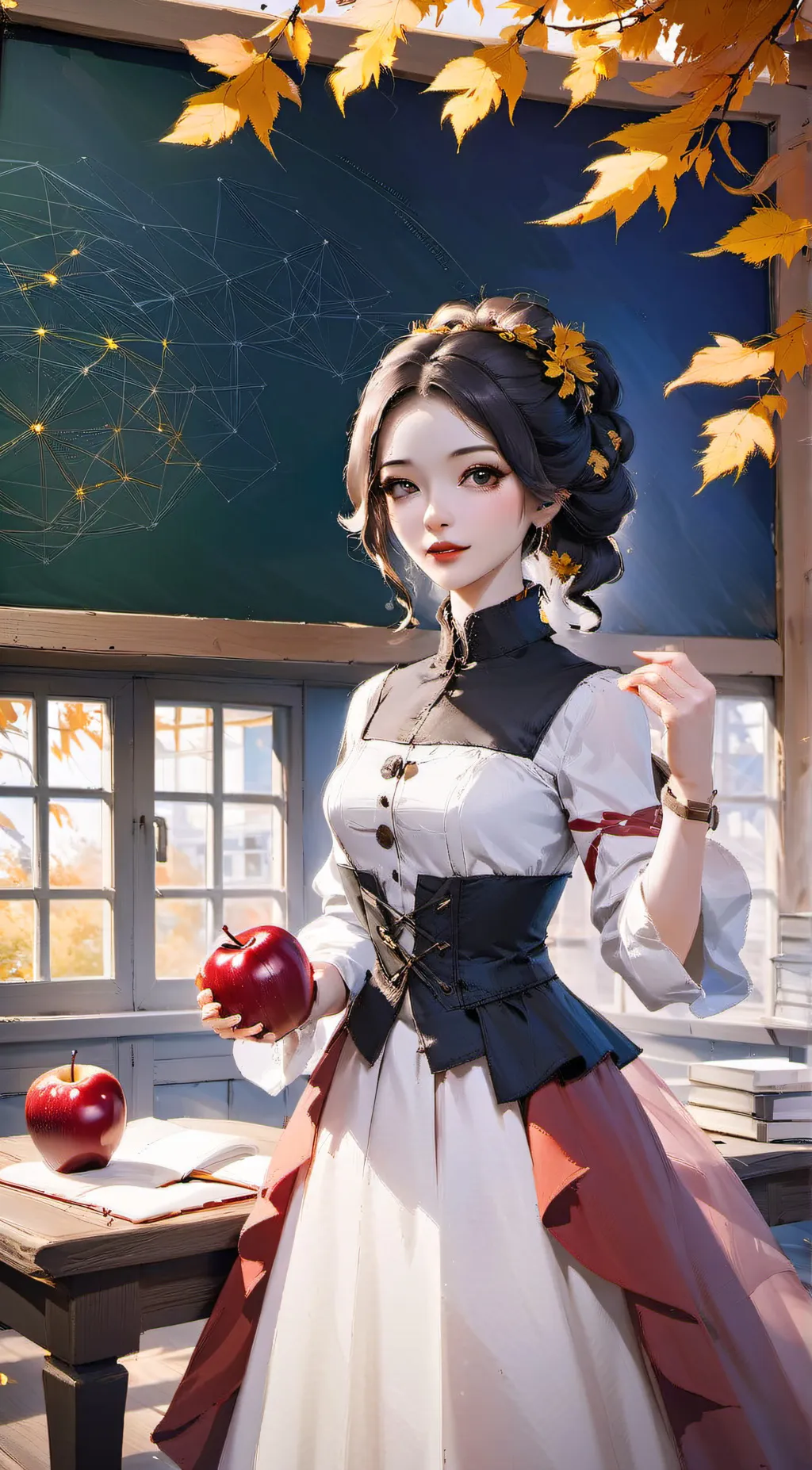 ai character: miss dight background