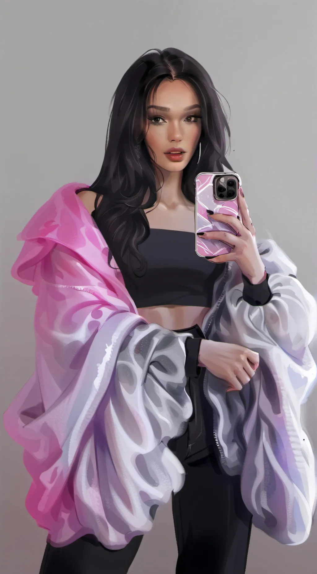 ai character: Maggie Lindemann background