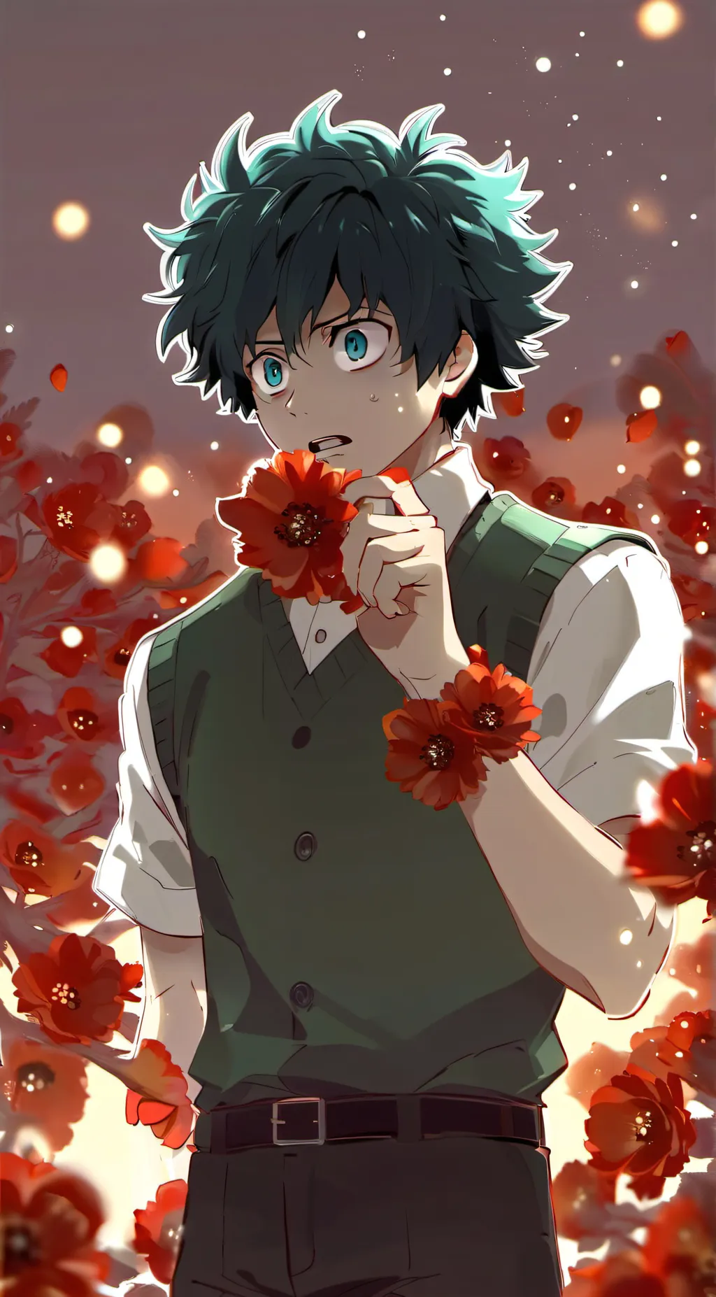 ai character: Deku Mha Movie 4 background