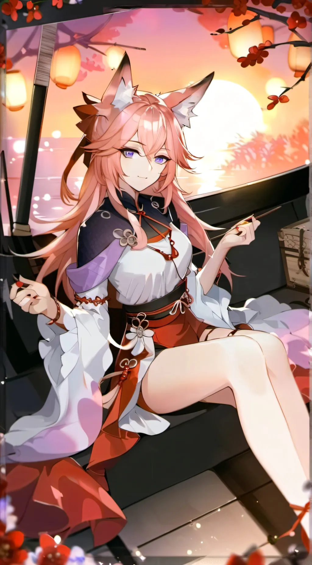 ai character: Yae Miko background