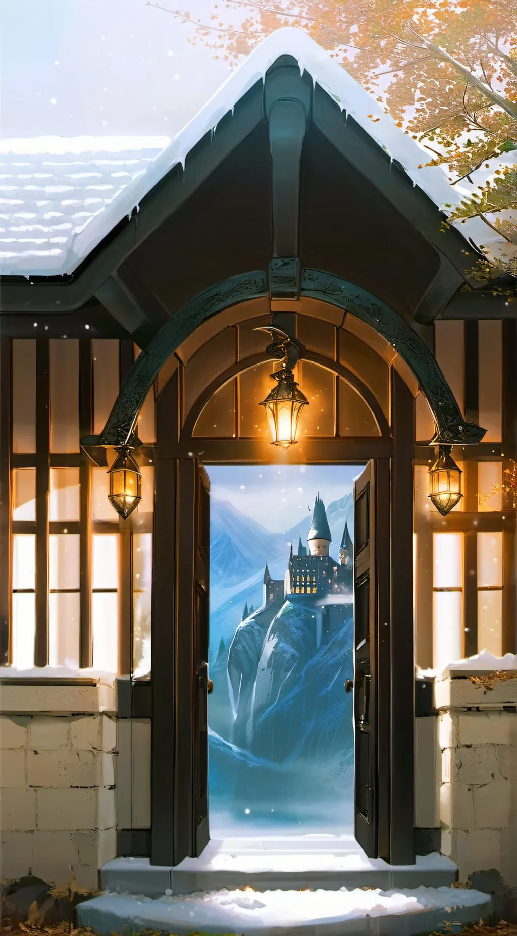 ai character: Hogwarts  background