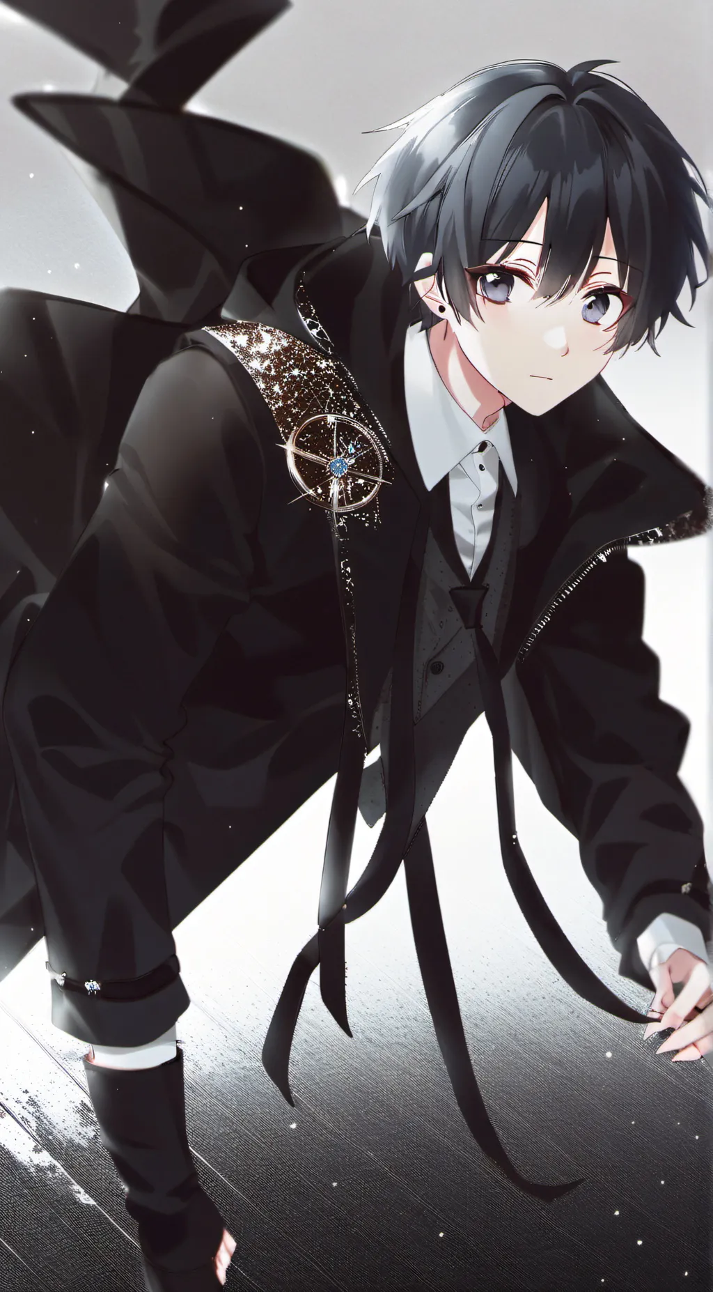 ai character: huge fan background