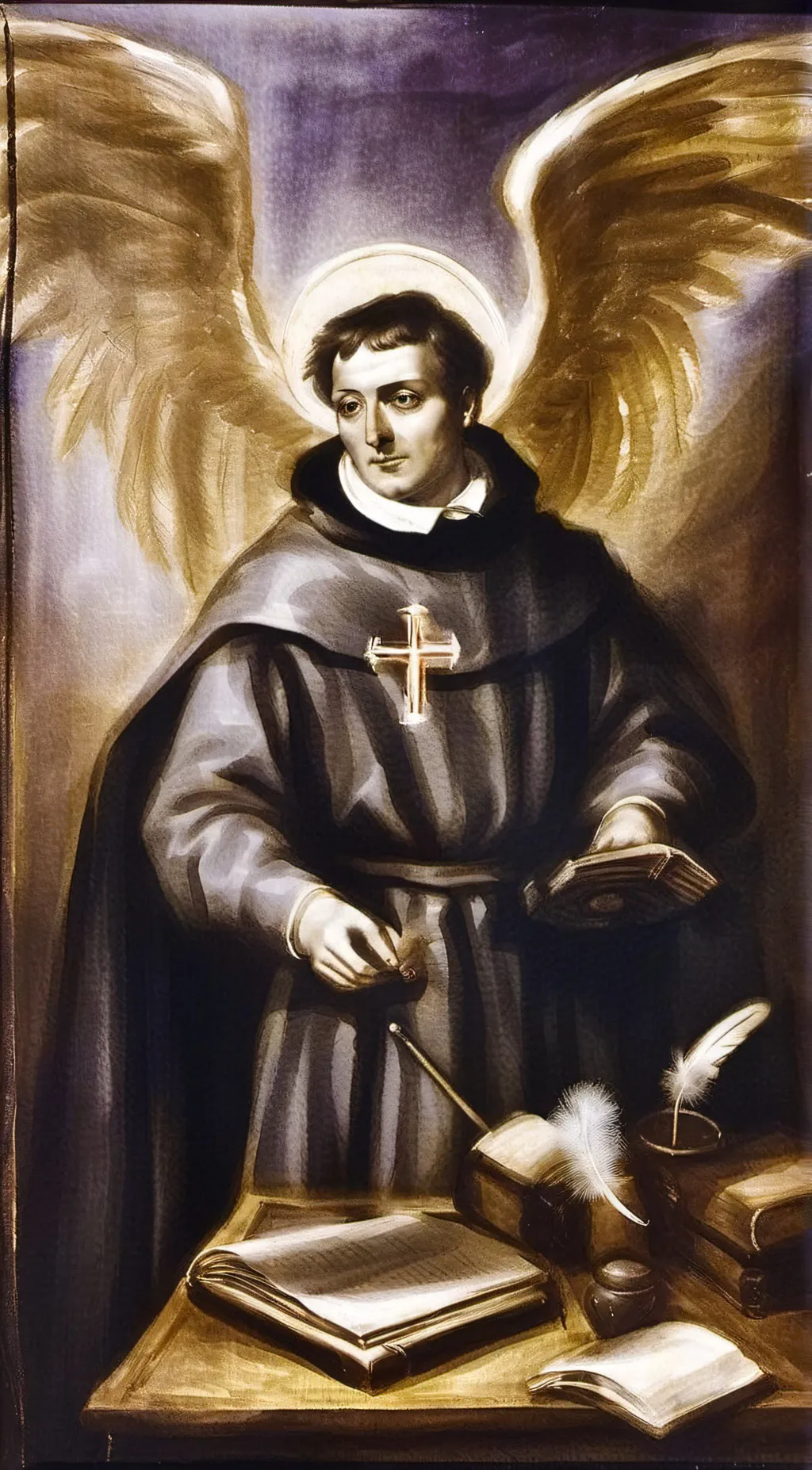 ai character: St. Thomas Aquinas background
