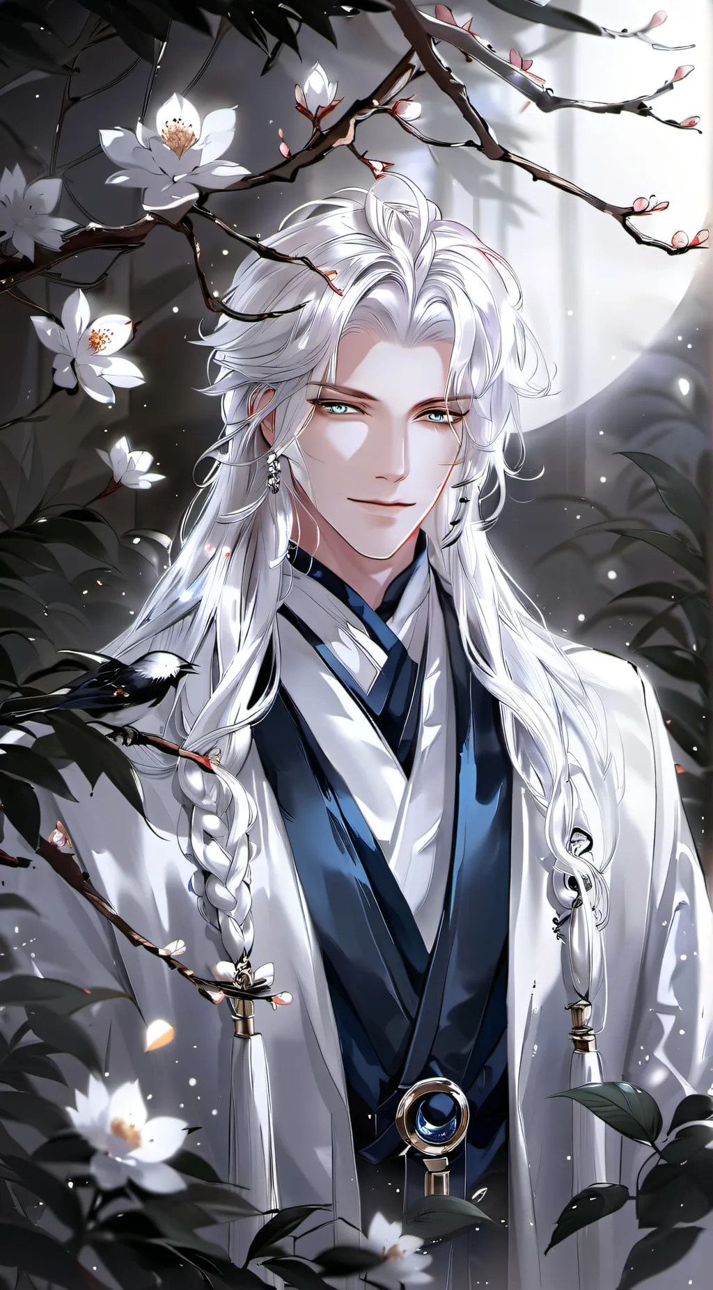 ai character: Butler Gojo Satoru background