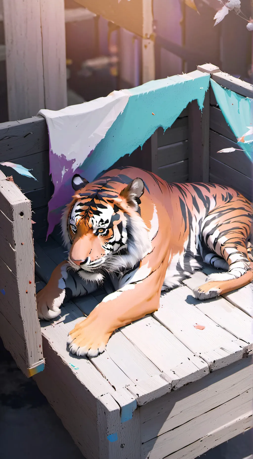 ai character: Tiger  background