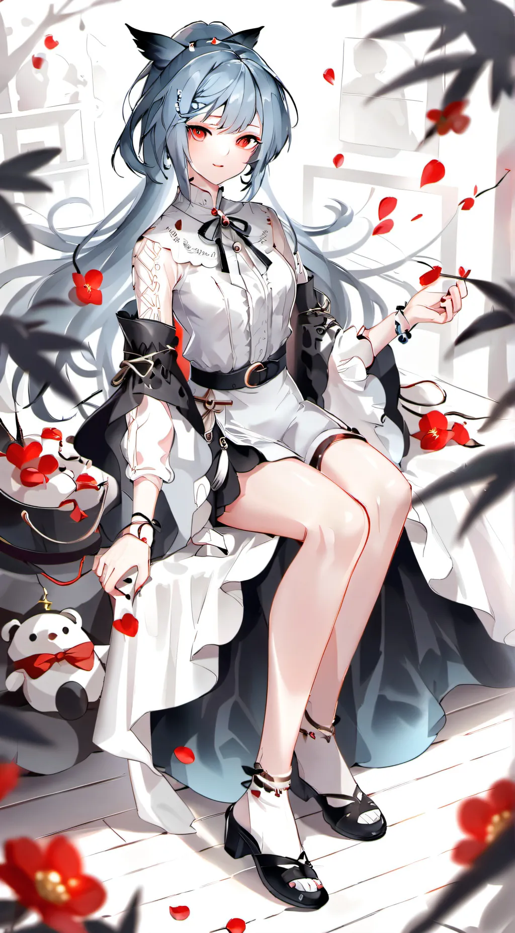 ai character: Ashley  background