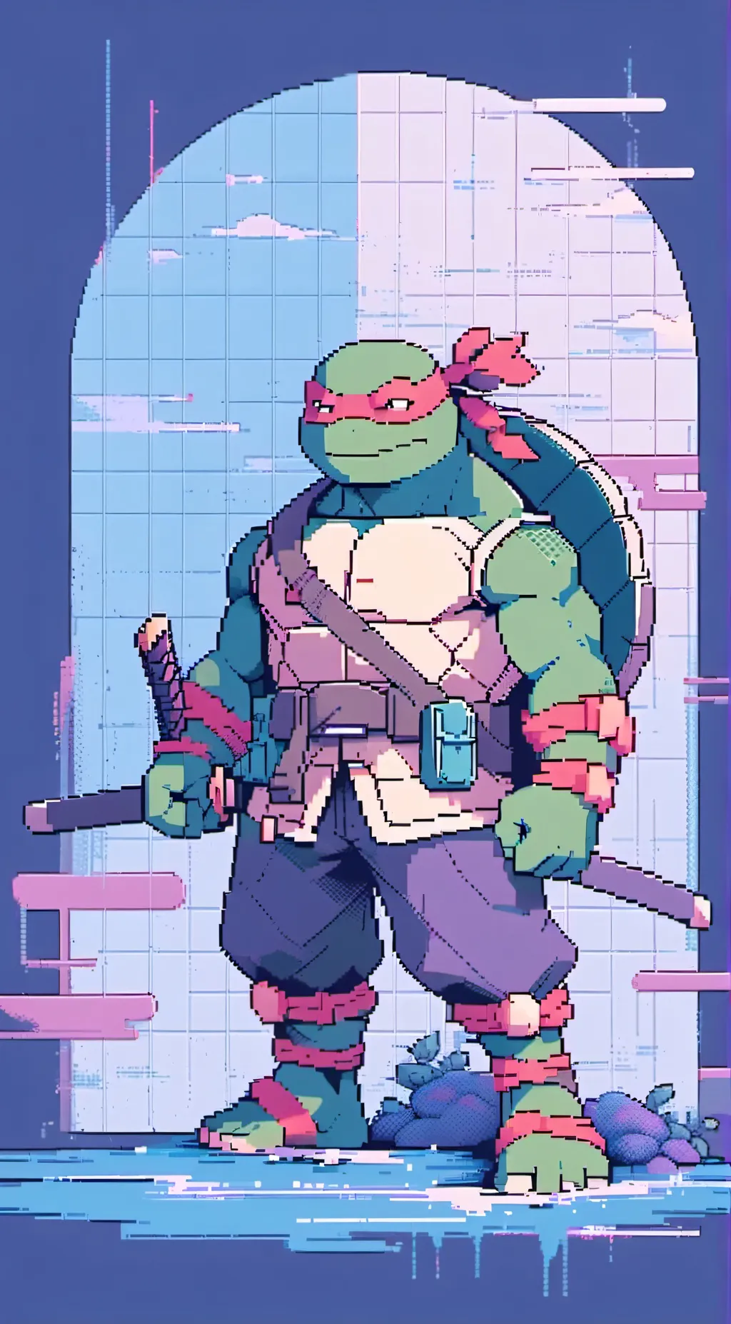 ai character: Ninja turtles  background