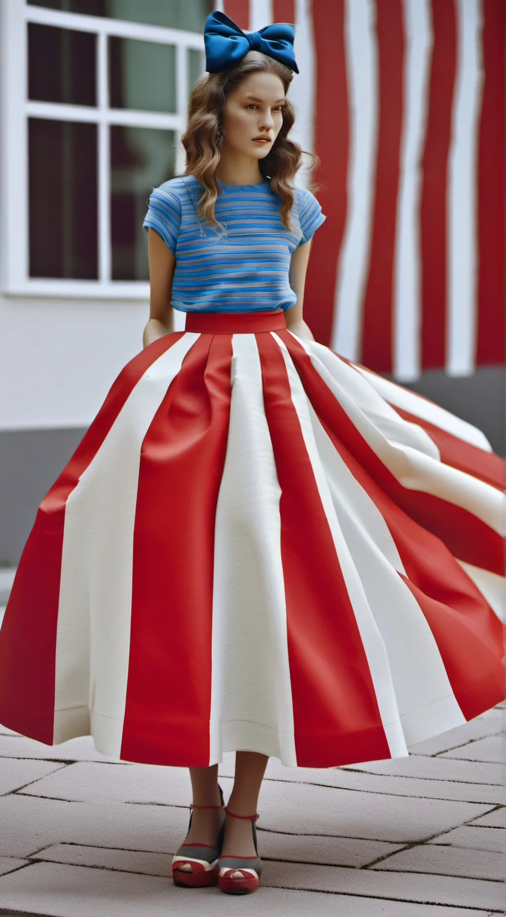 ai character: Circus Babe  background