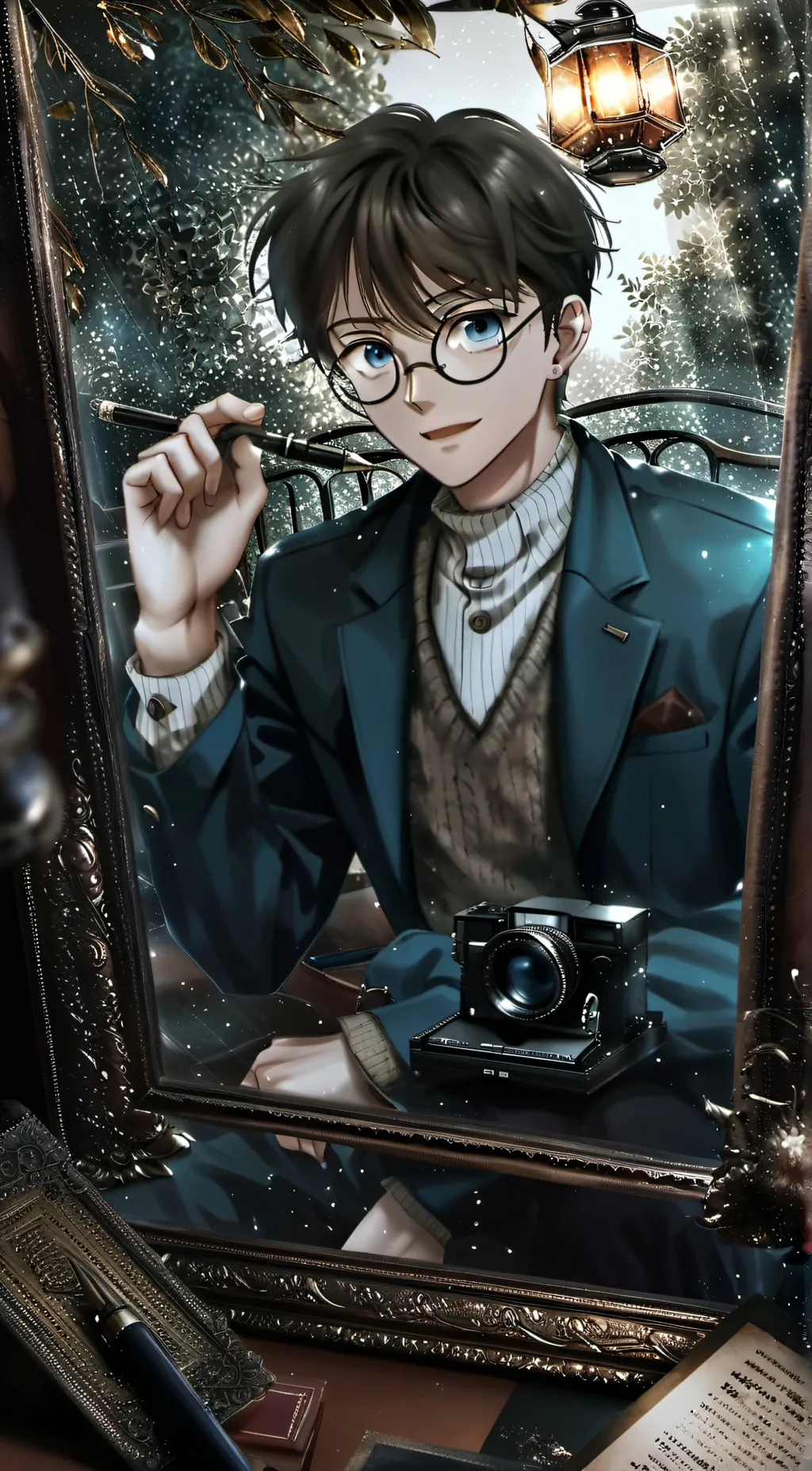 ai character: Oliver background