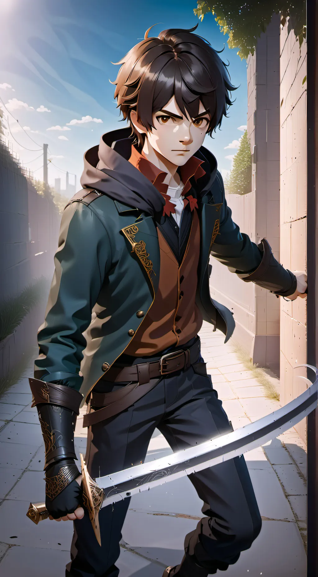 ai character: Aidan Douglas  background